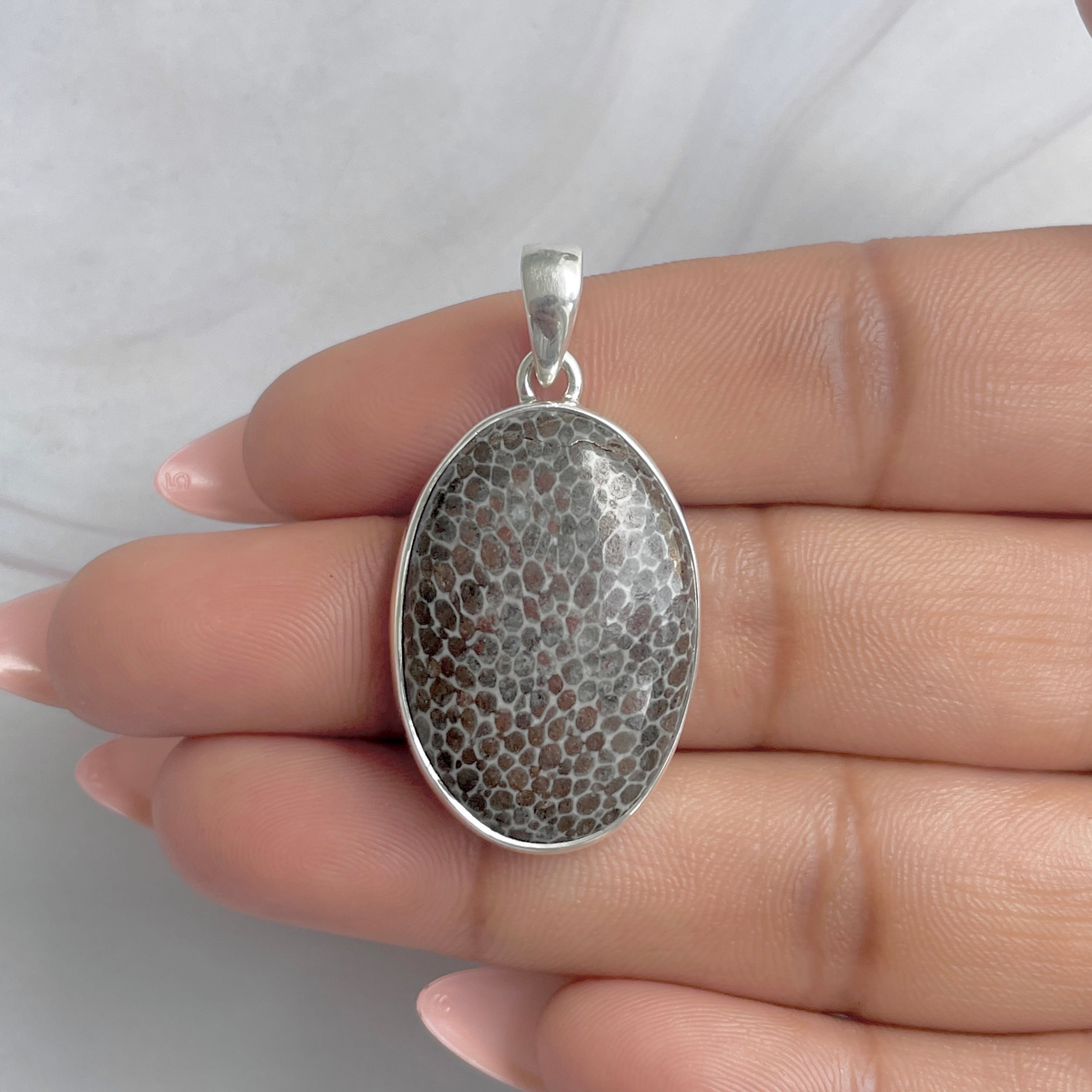 Stingray Coral Pendant-(SRC-P-20.)