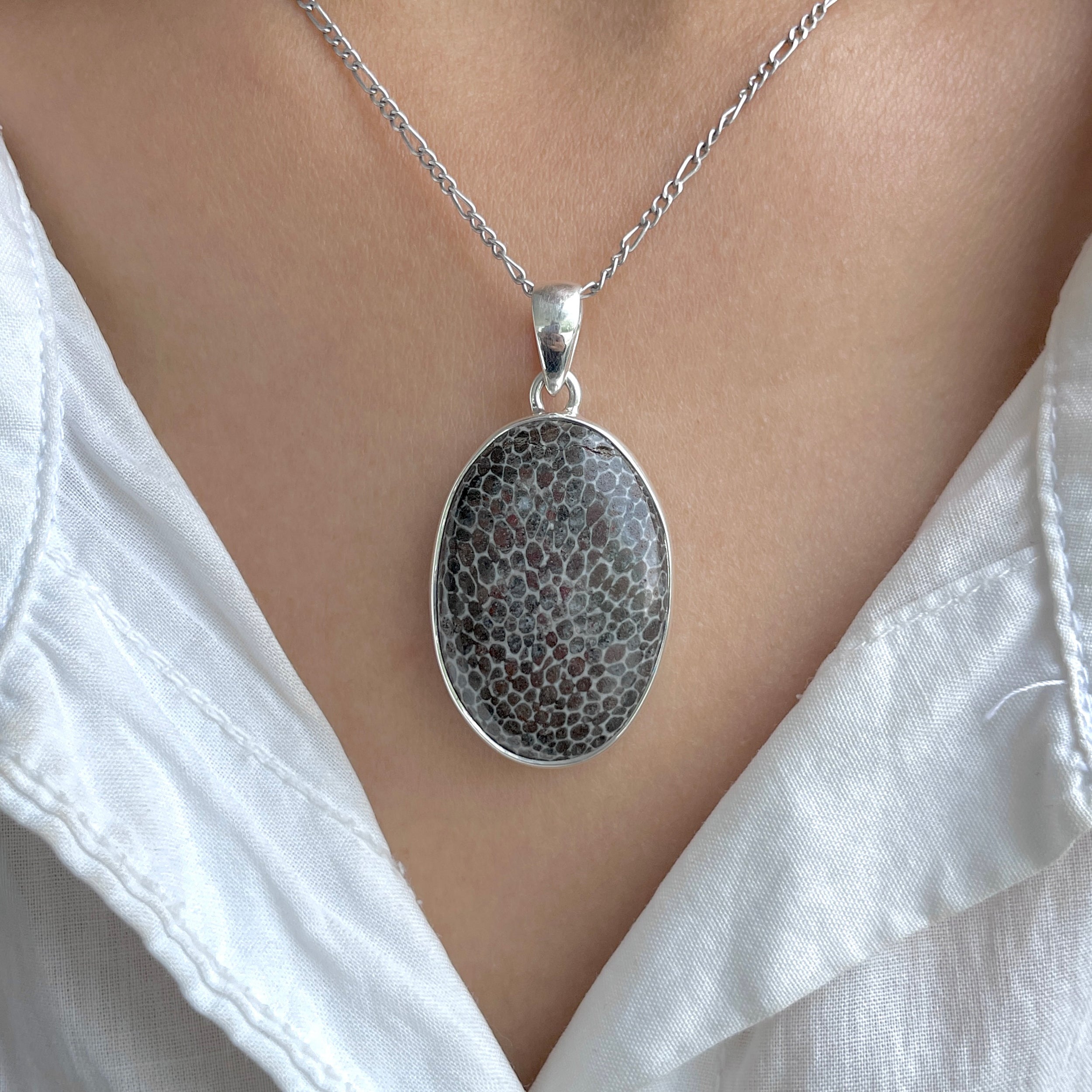 Stingray Coral Pendant-(SRC-P-20.)