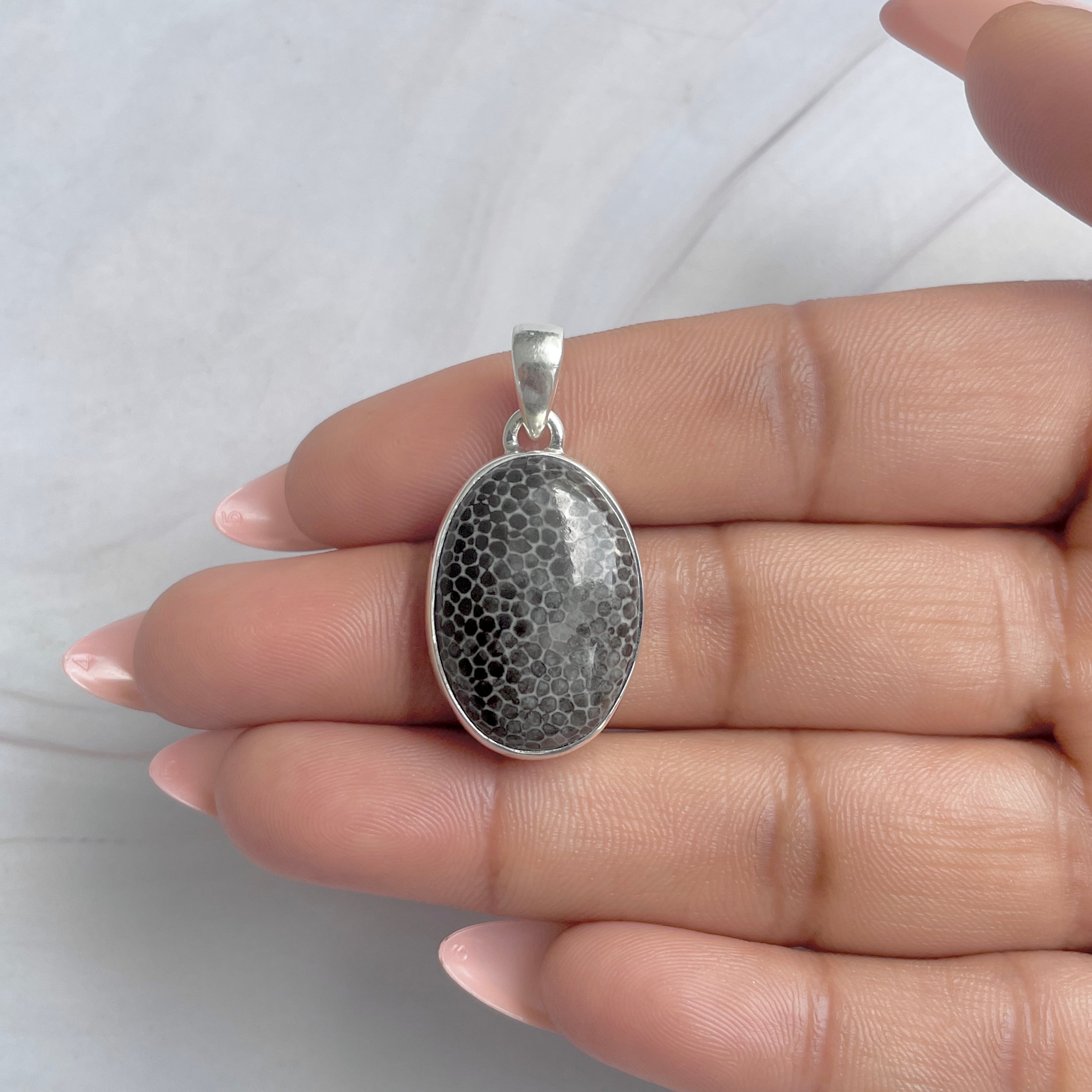 Stingray Coral Pendant-(SRC-P-22.)