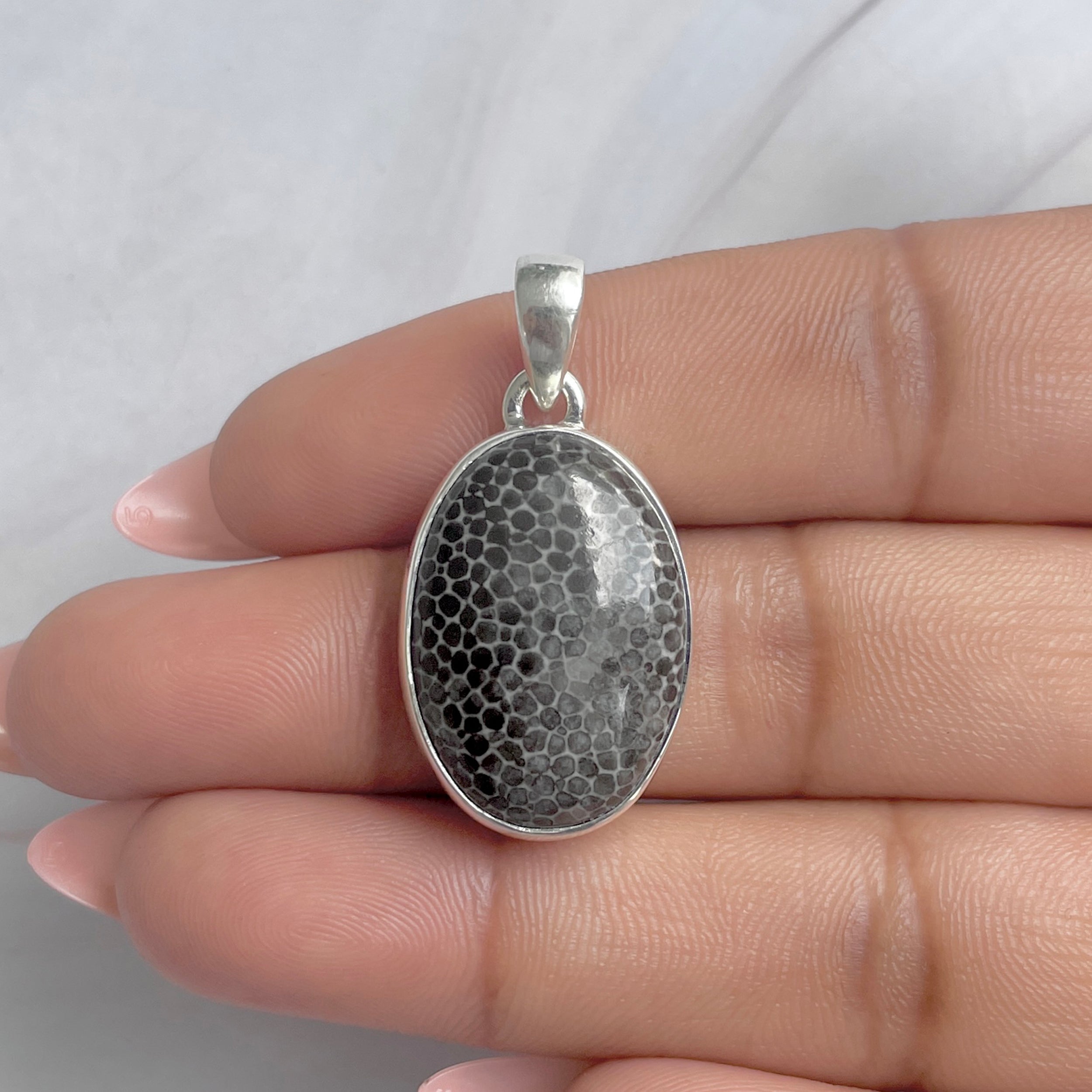 Stingray Coral Pendant-(SRC-P-22.)