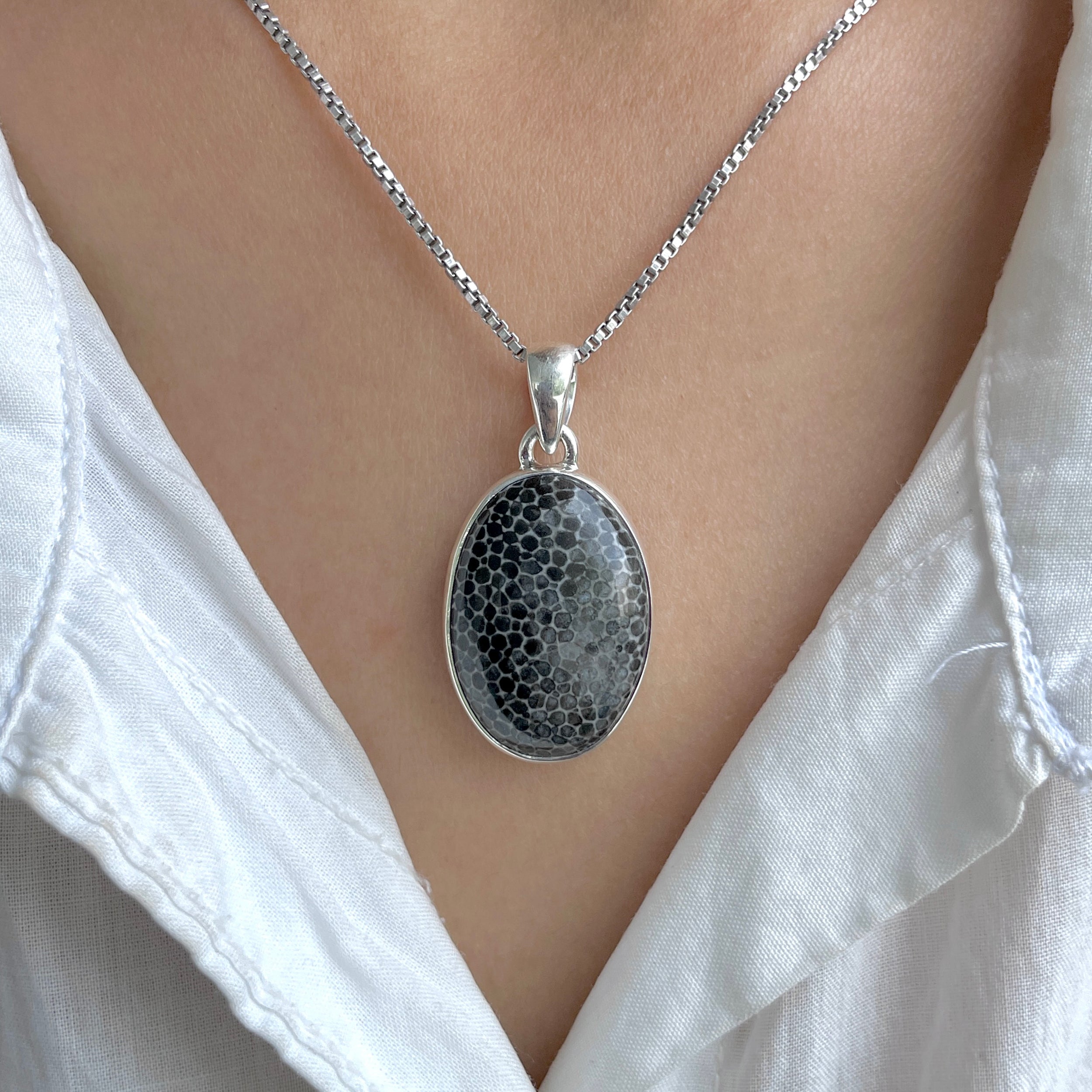 Stingray Coral Pendant-(SRC-P-22.)