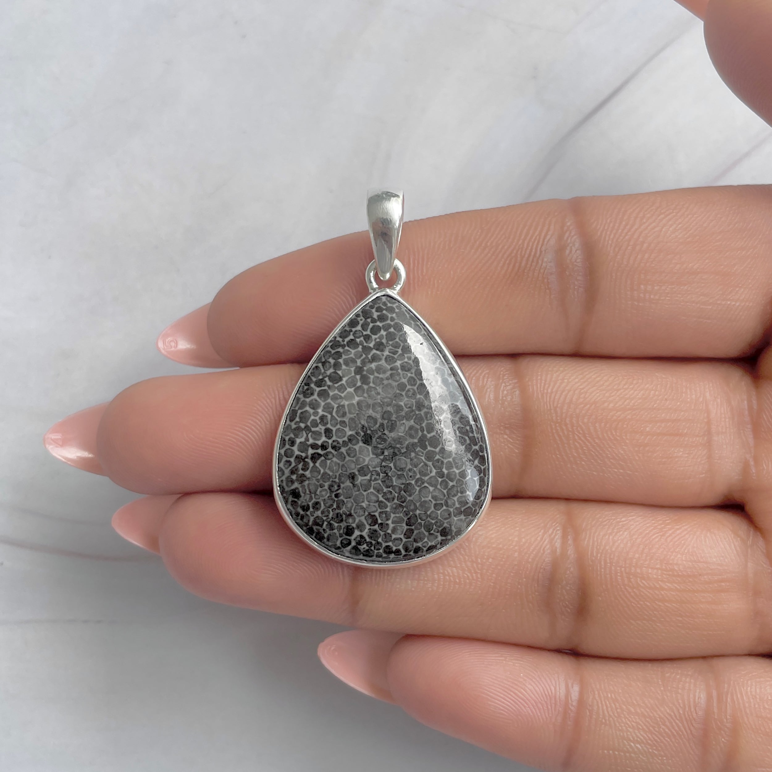 Stingray Coral Pendant-(SRC-P-23.)