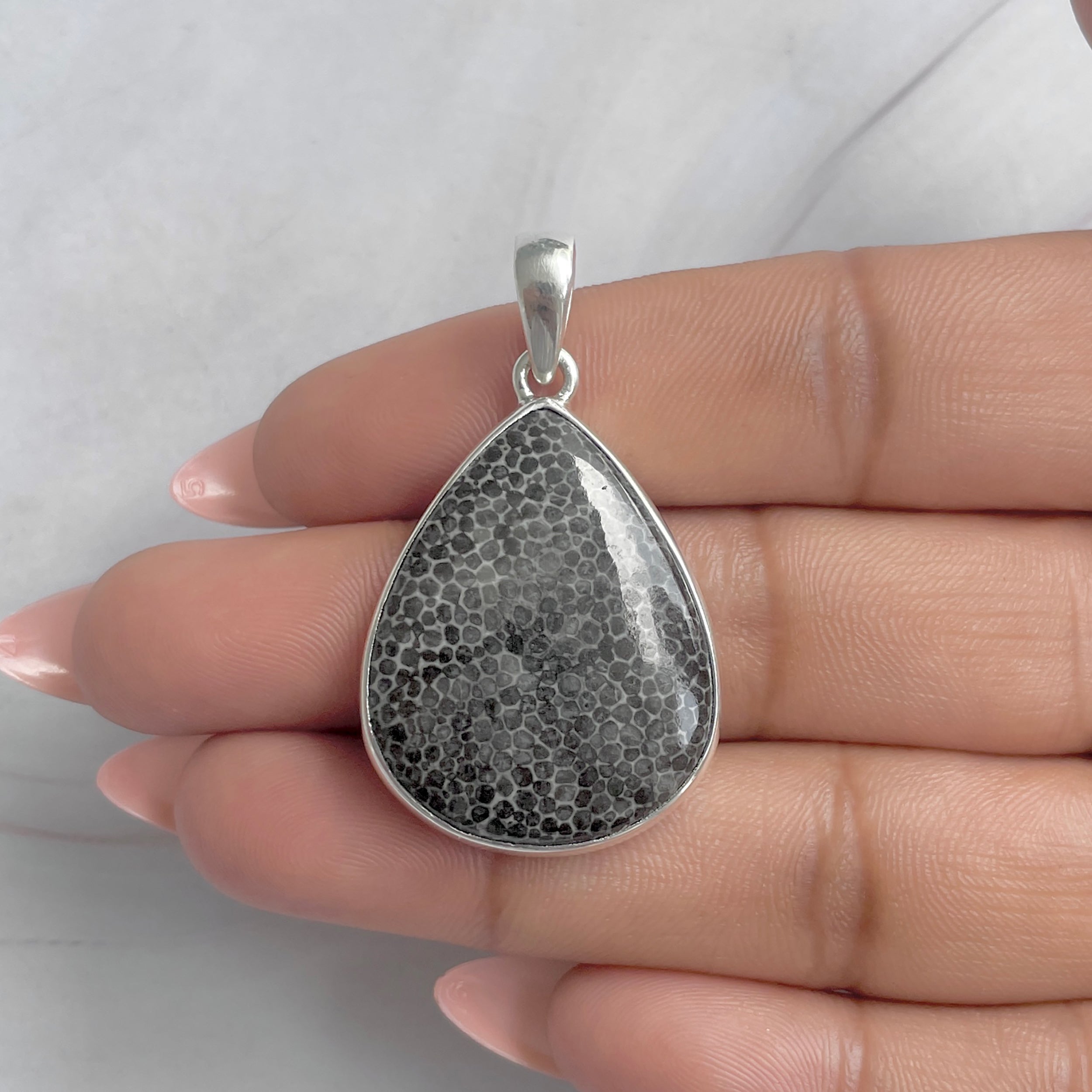 Stingray Coral Pendant-(SRC-P-23.)