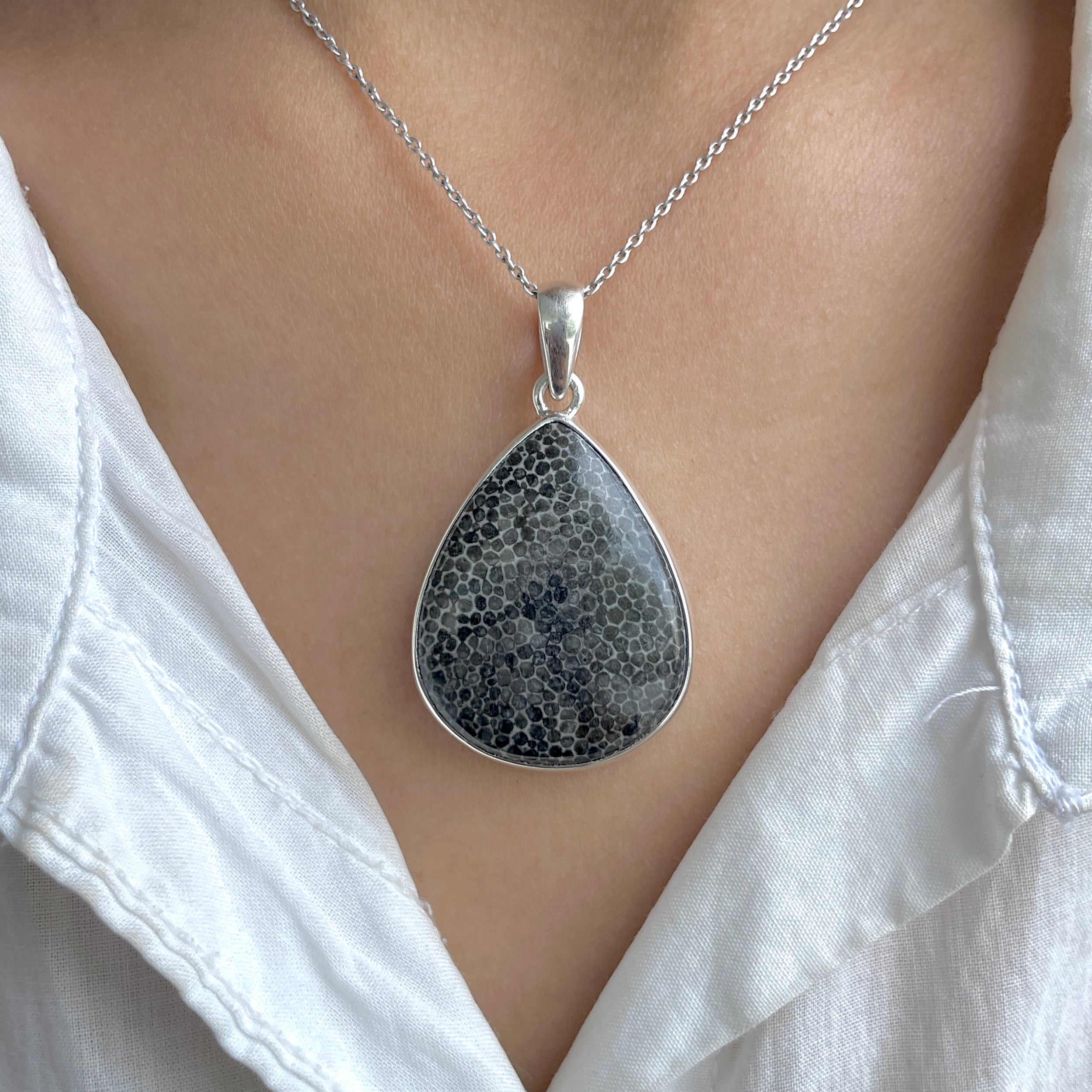 Stingray Coral Pendant-(SRC-P-23.)