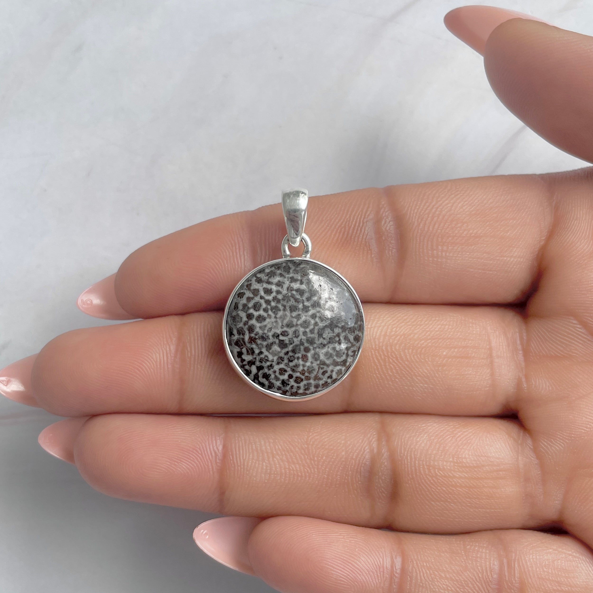 Stingray Coral Pendant-(SRC-P-24.)