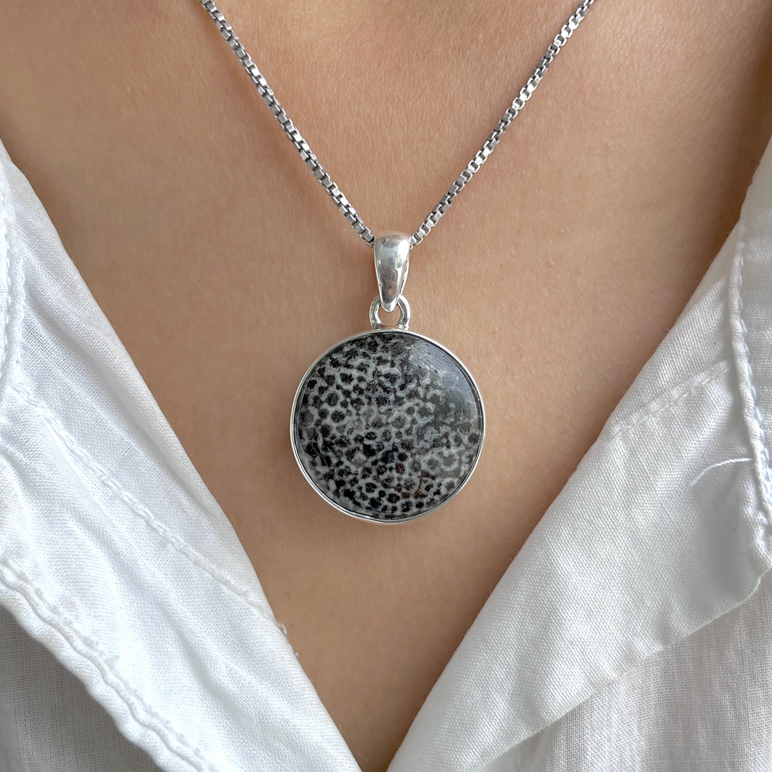 Stingray Coral Pendant-(SRC-P-24.)