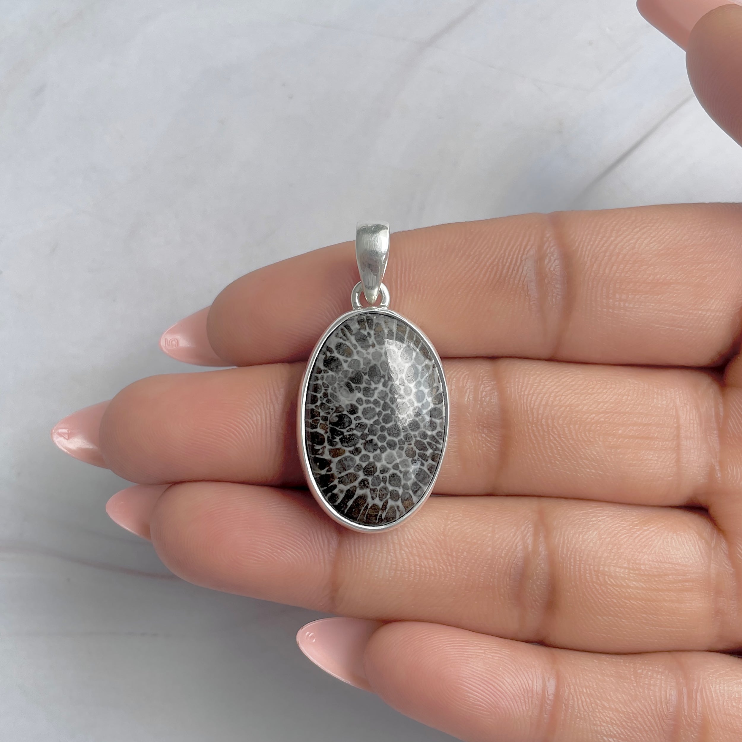 Stingray Coral Pendant-(SRC-P-25.)