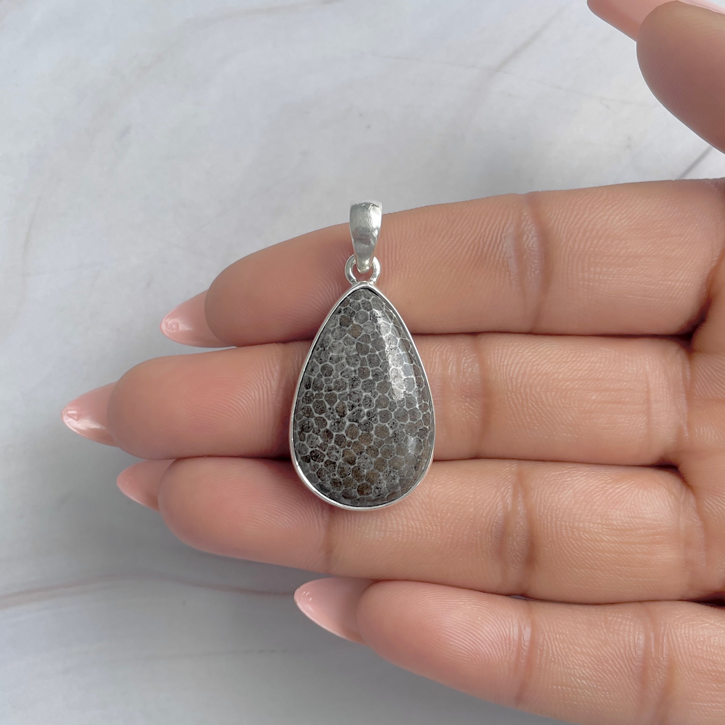 Stingray Coral Pendant-(SRC-P-26.)