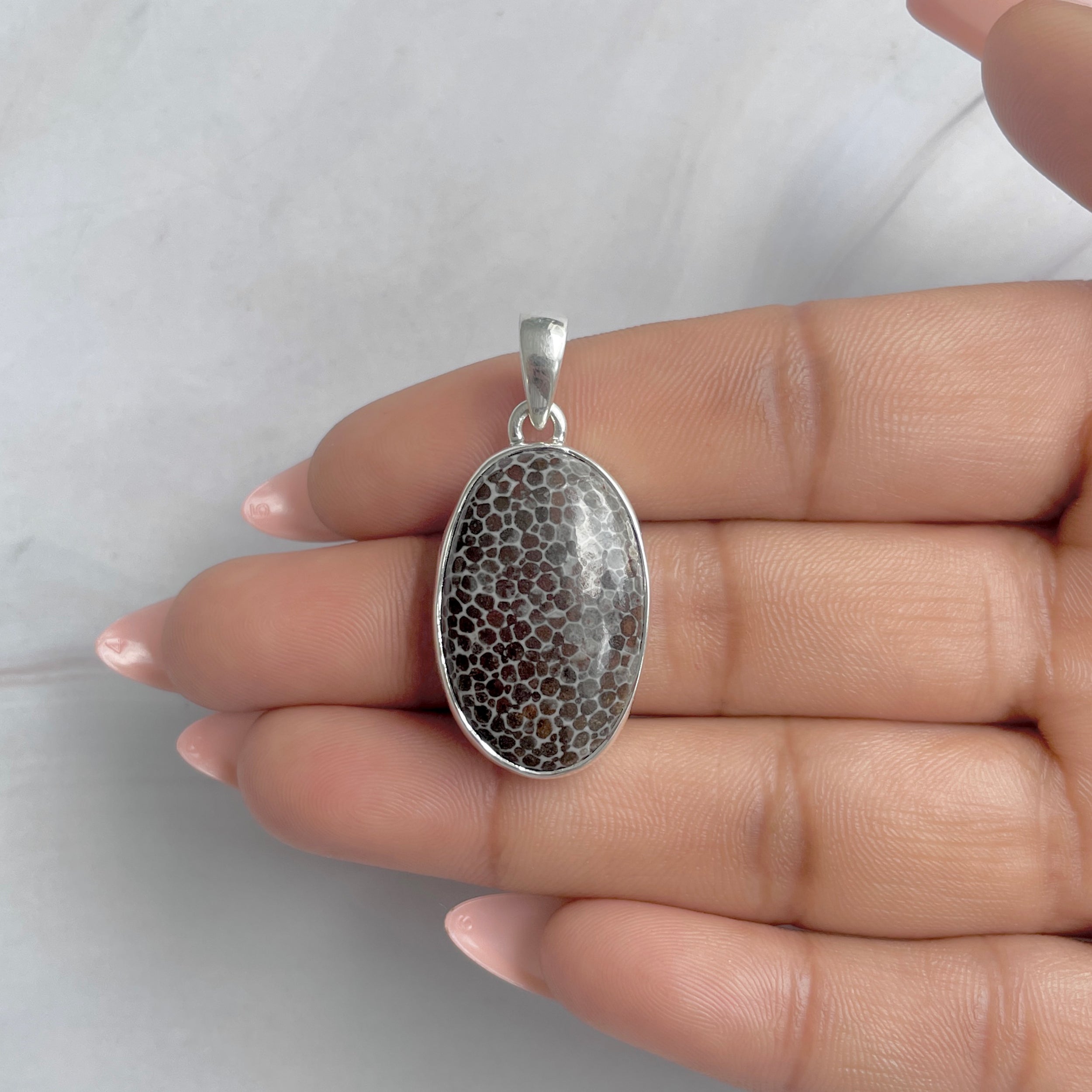Stingray Coral Pendant-(SRC-P-27.)