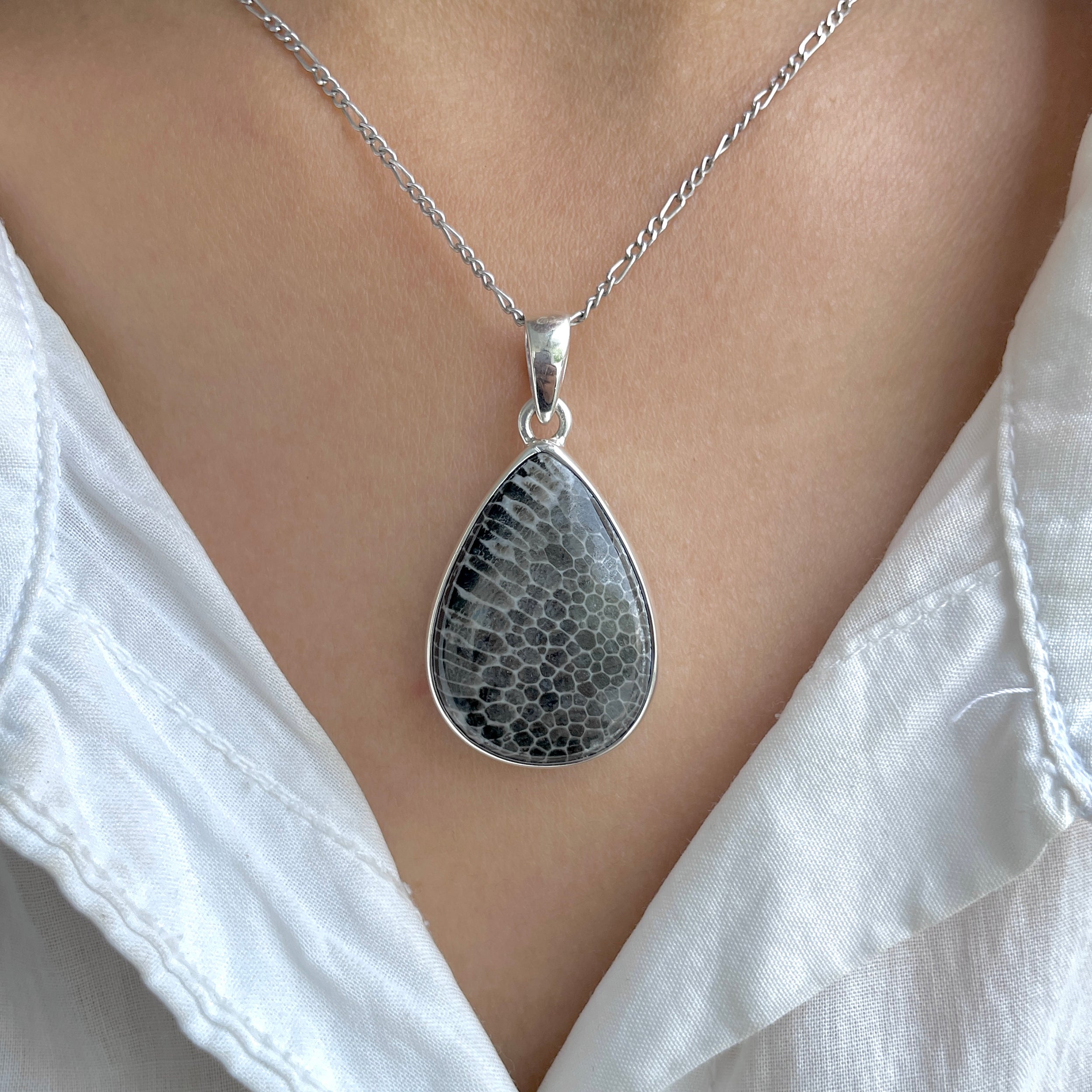 Stingray Coral Pendant-(SRC-P-6.)