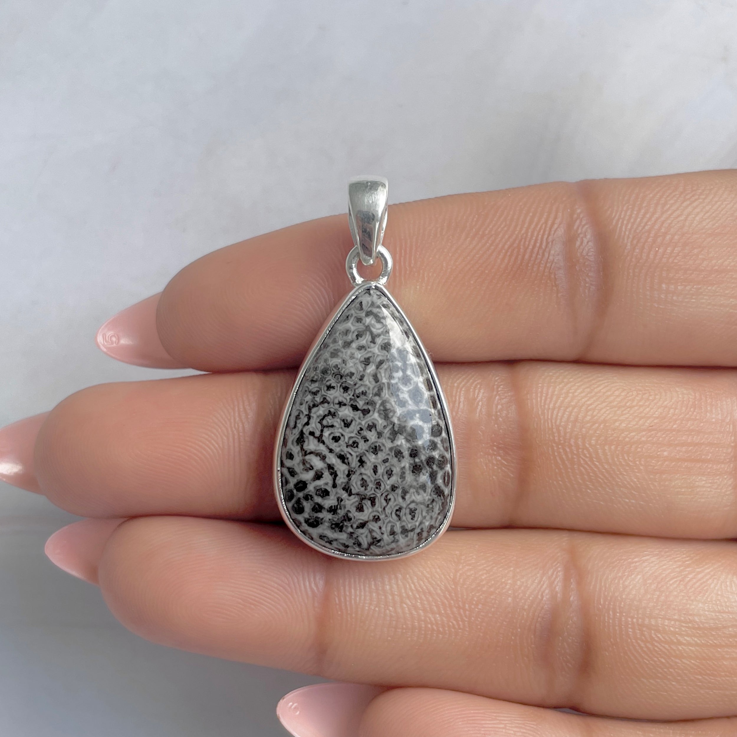 Stingray Coral Pendant-(SRC-P-7.)