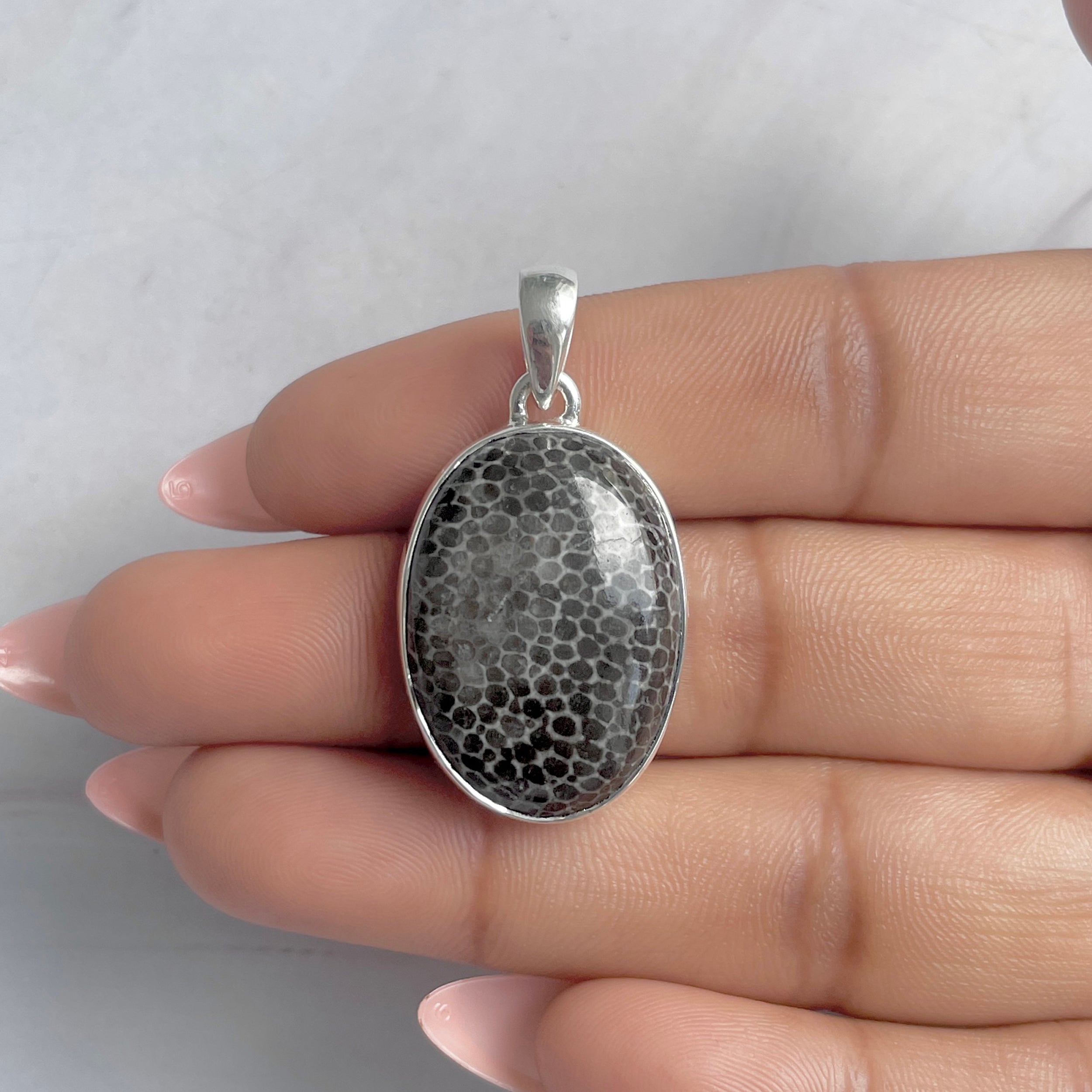 Stingray Coral Pendant-(SRC-P-9.)