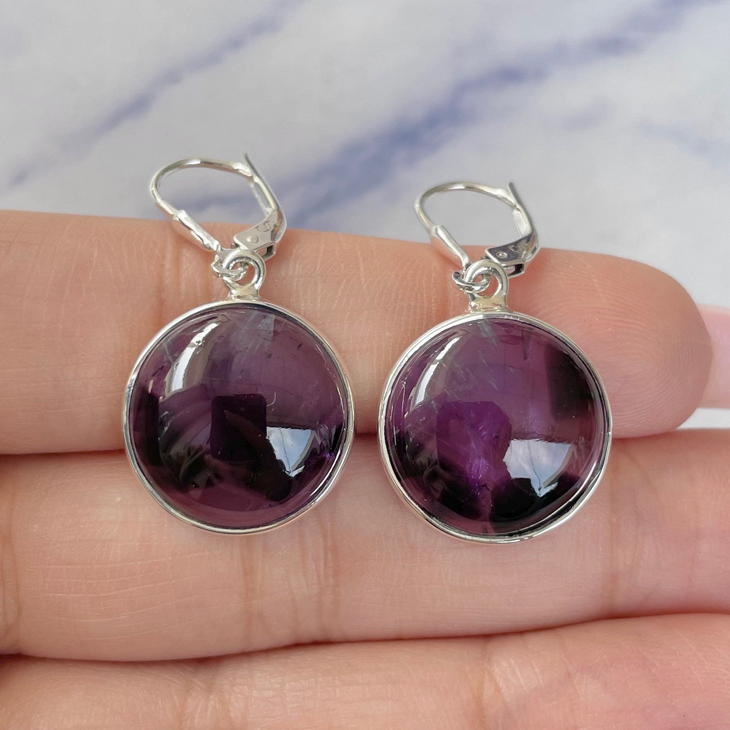 Star Amethyst Earring-(STA-E-1.)