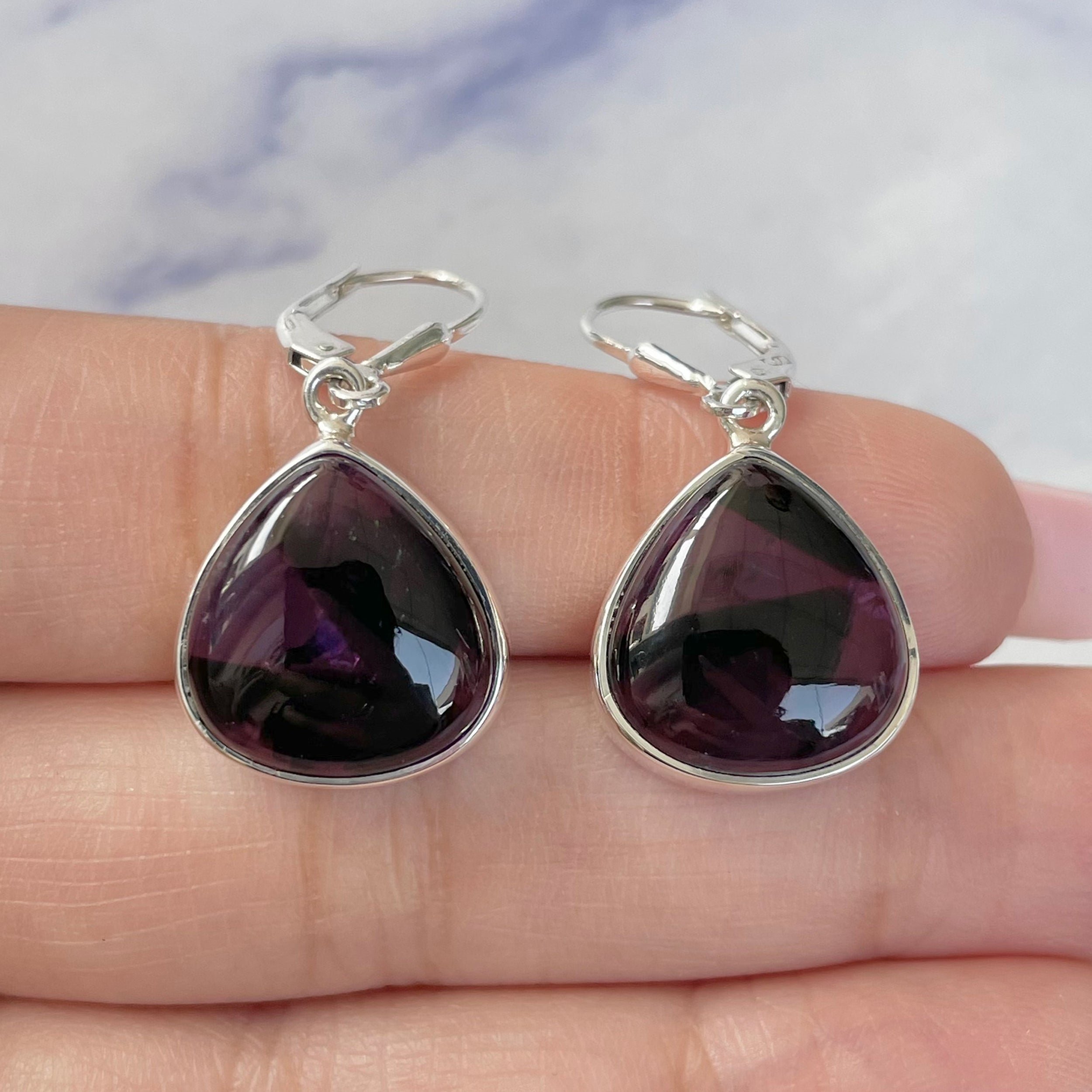Star Amethyst Earring-(STA-E-11.)
