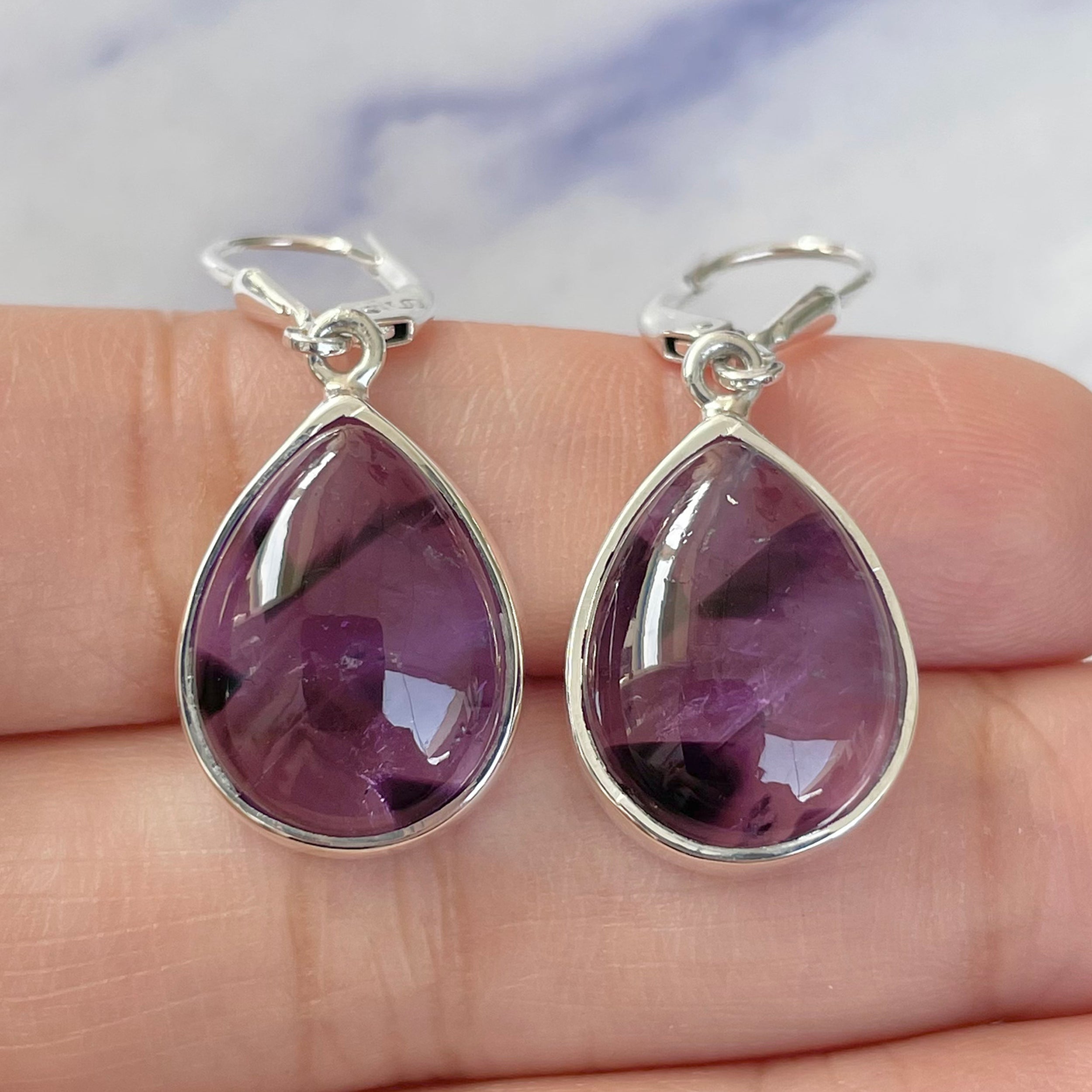 Star Amethyst Earring-(STA-E-12.)