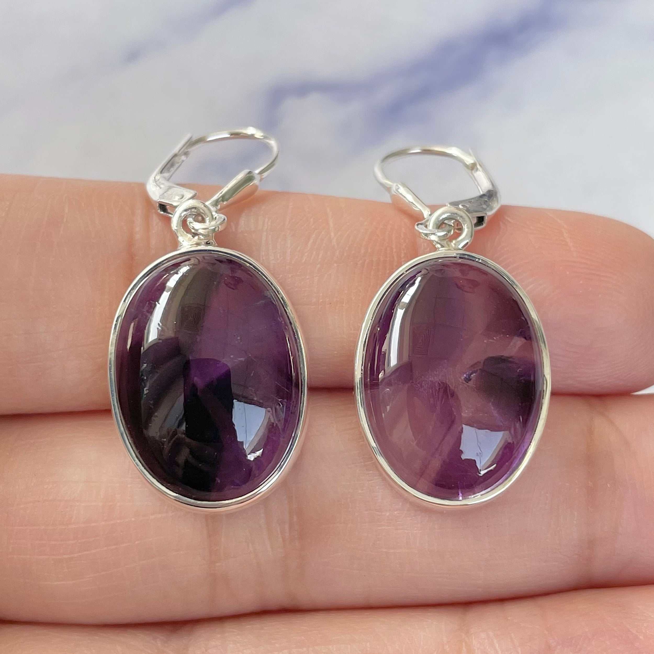 Star Amethyst Earring-(STA-E-13.)