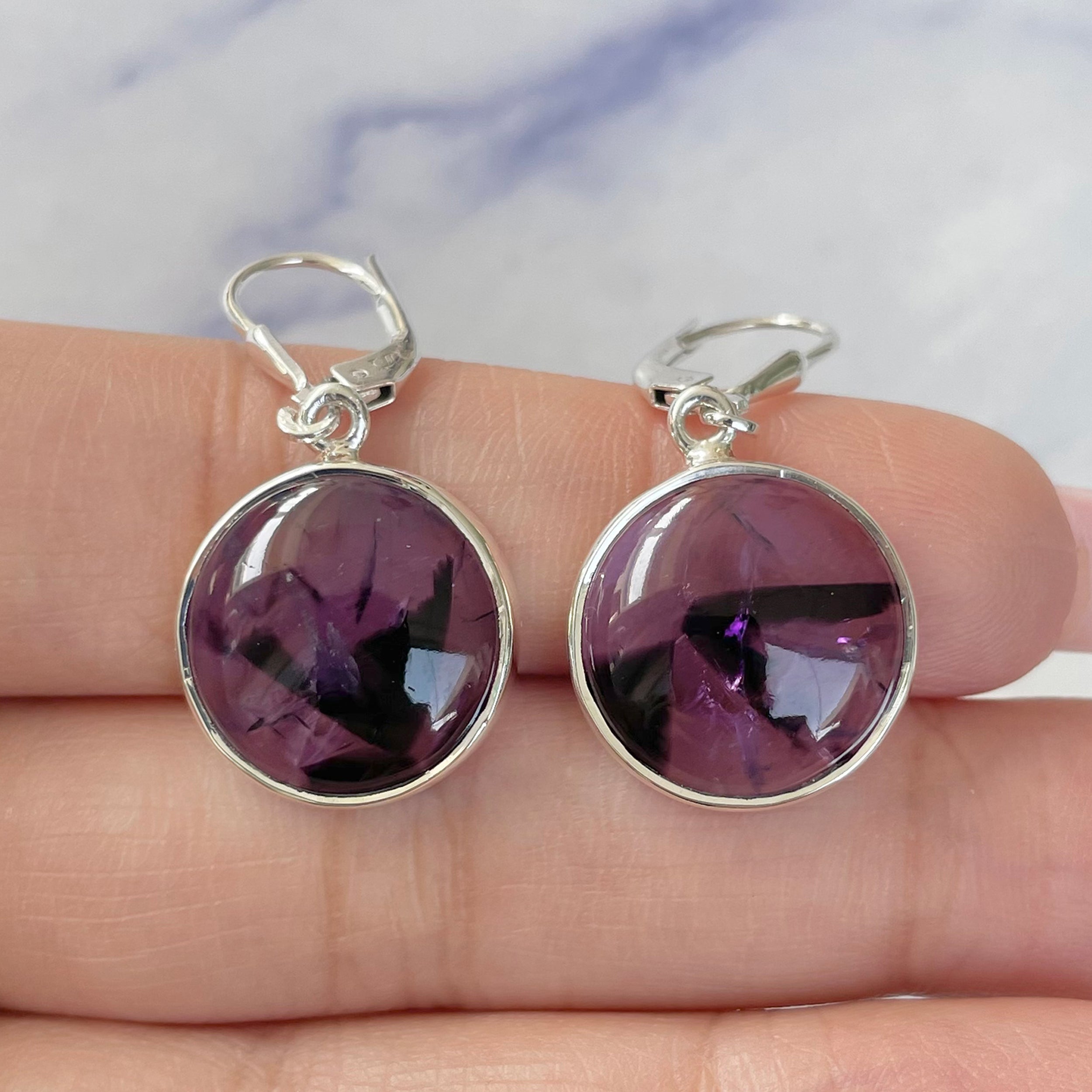 Star Amethyst Earring-(STA-E-14.)