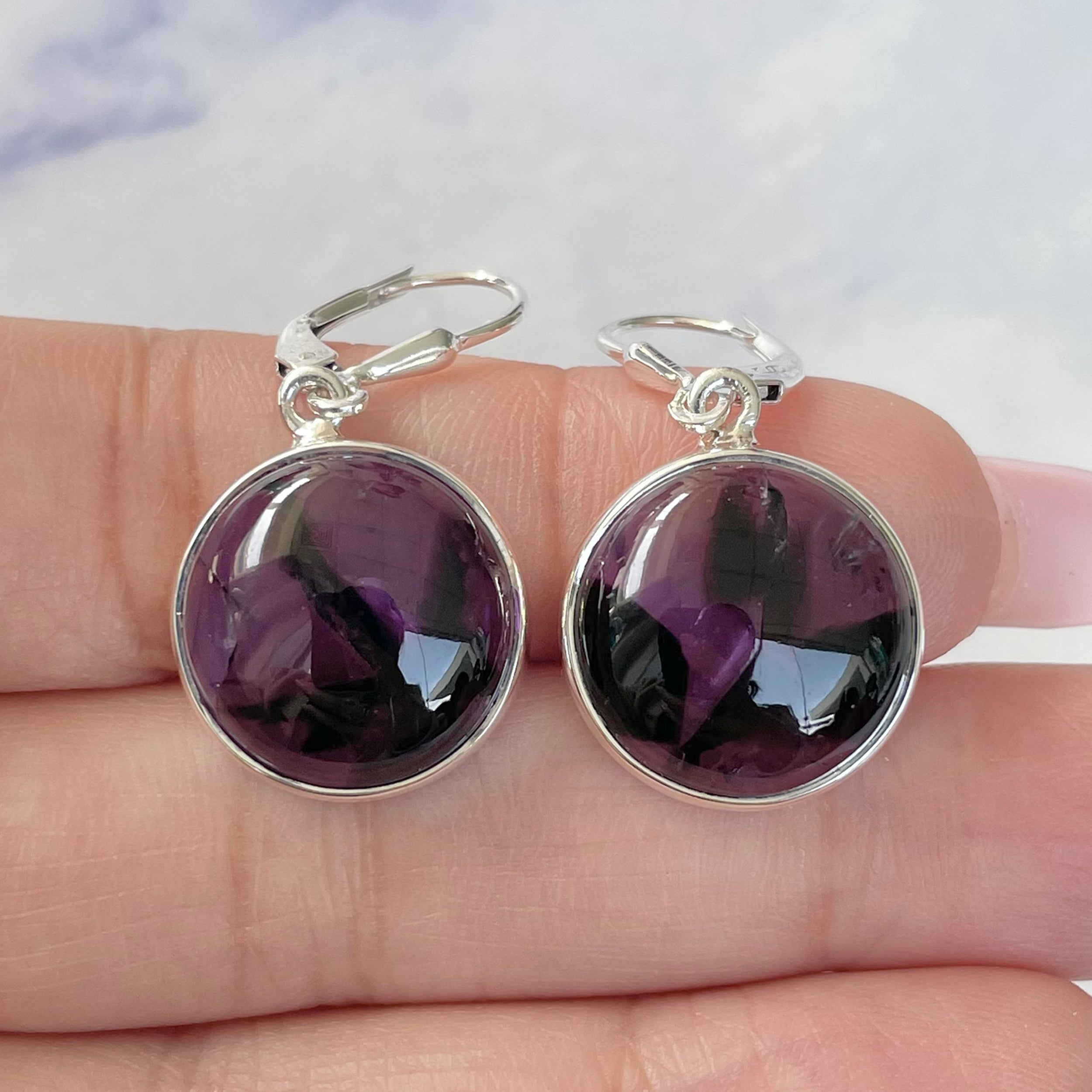 Star Amethyst Earring-(STA-E-15.)