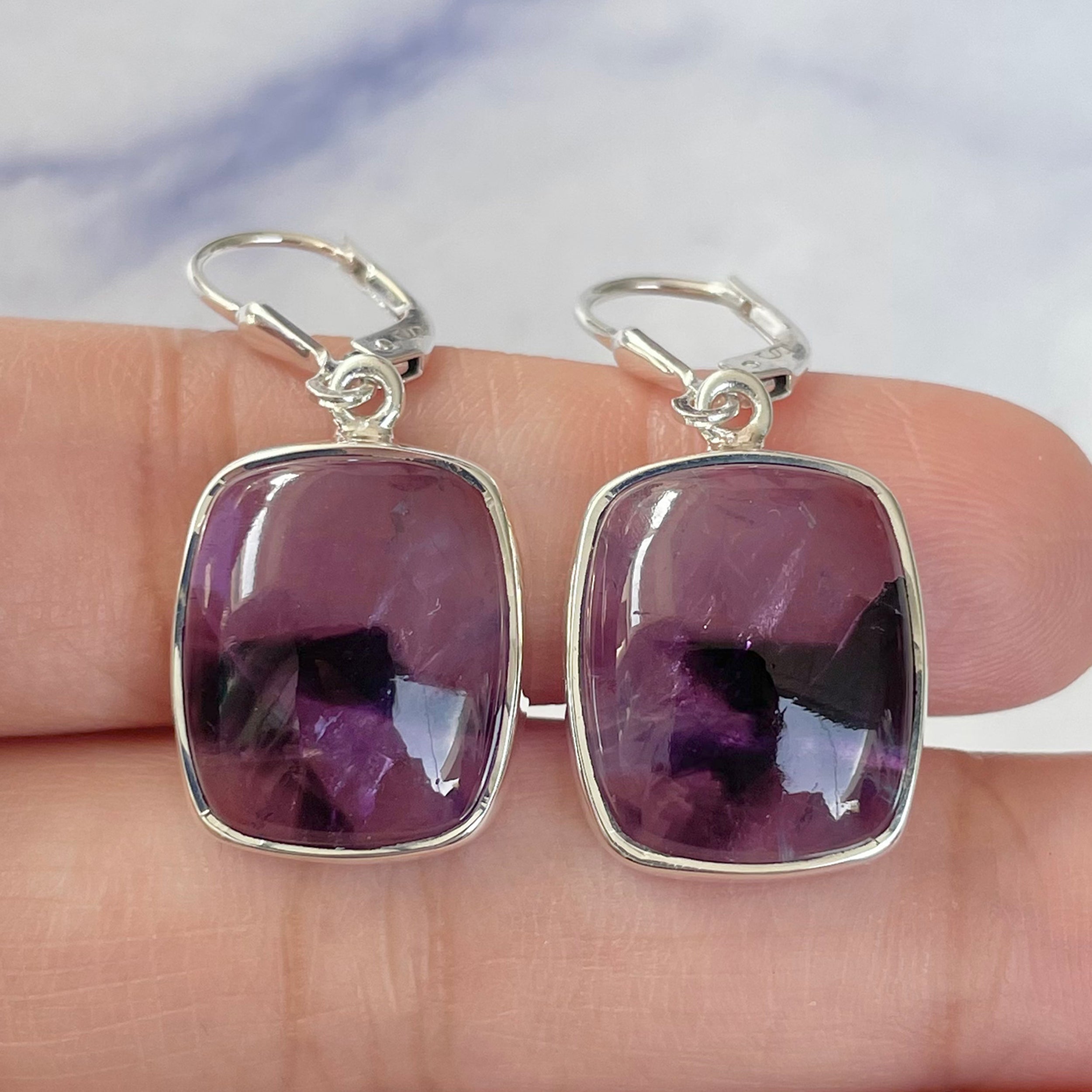 Star Amethyst Earring-(STA-E-18.)