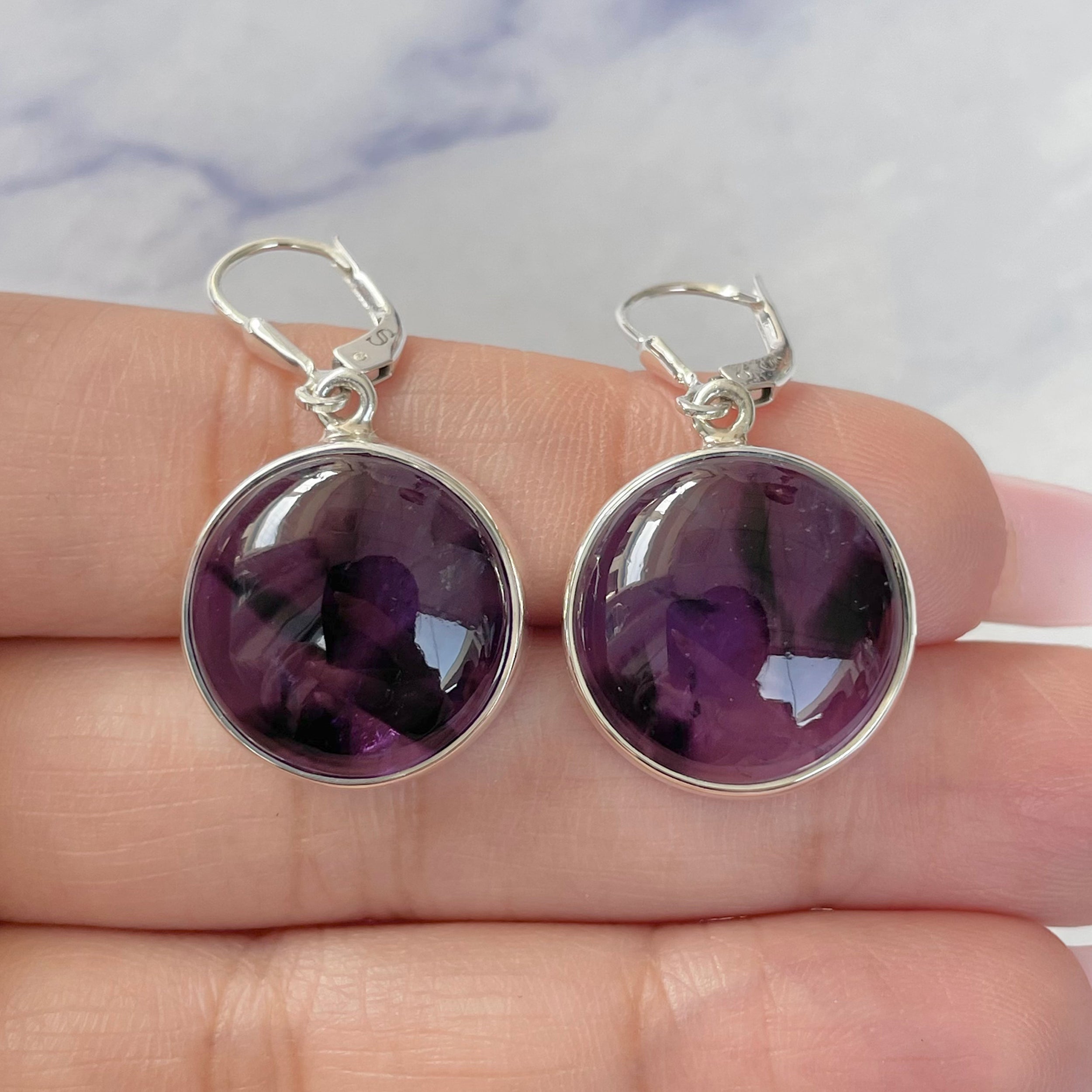 Star Amethyst Earring-(STA-E-3.)