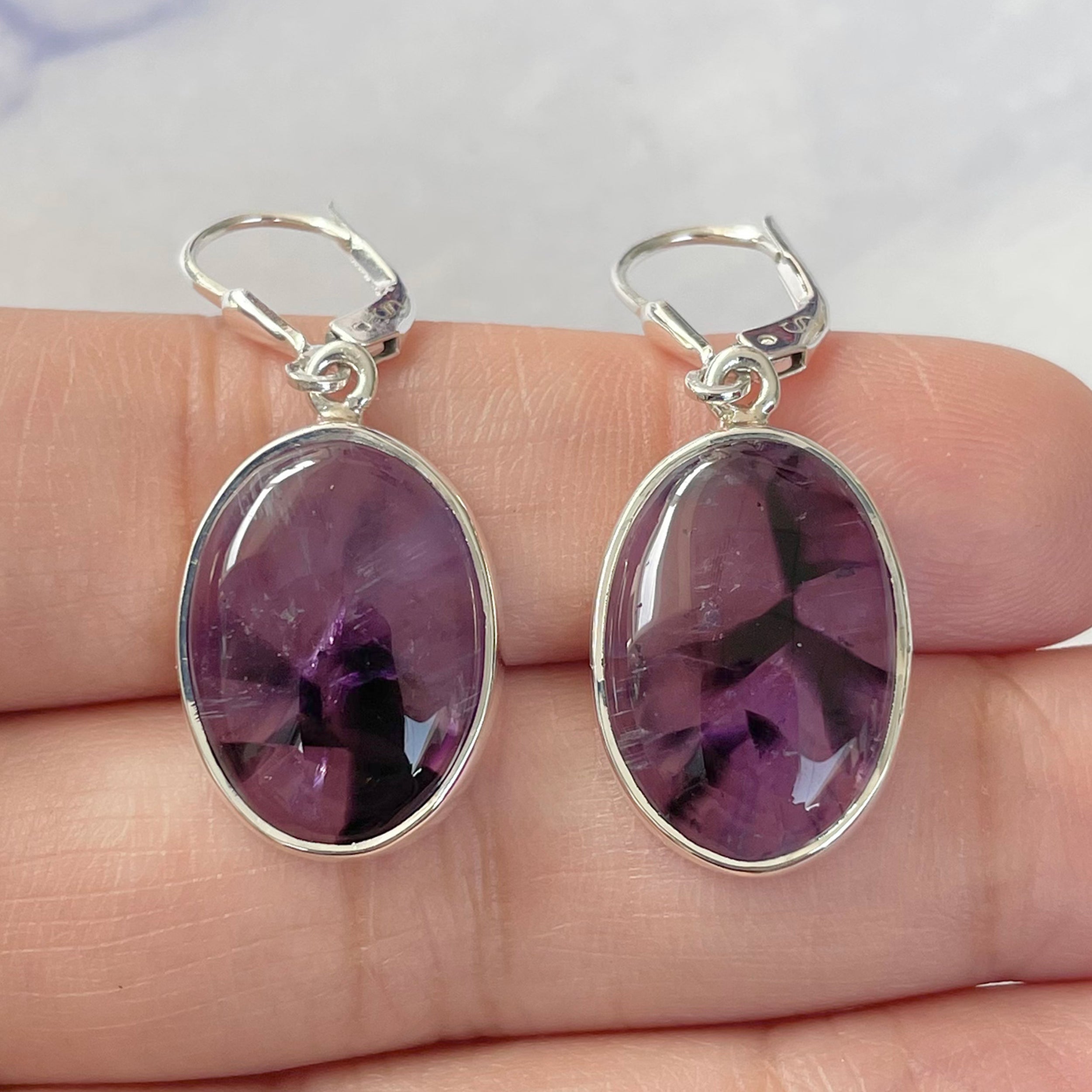 Star Amethyst Earring-(STA-E-6.)
