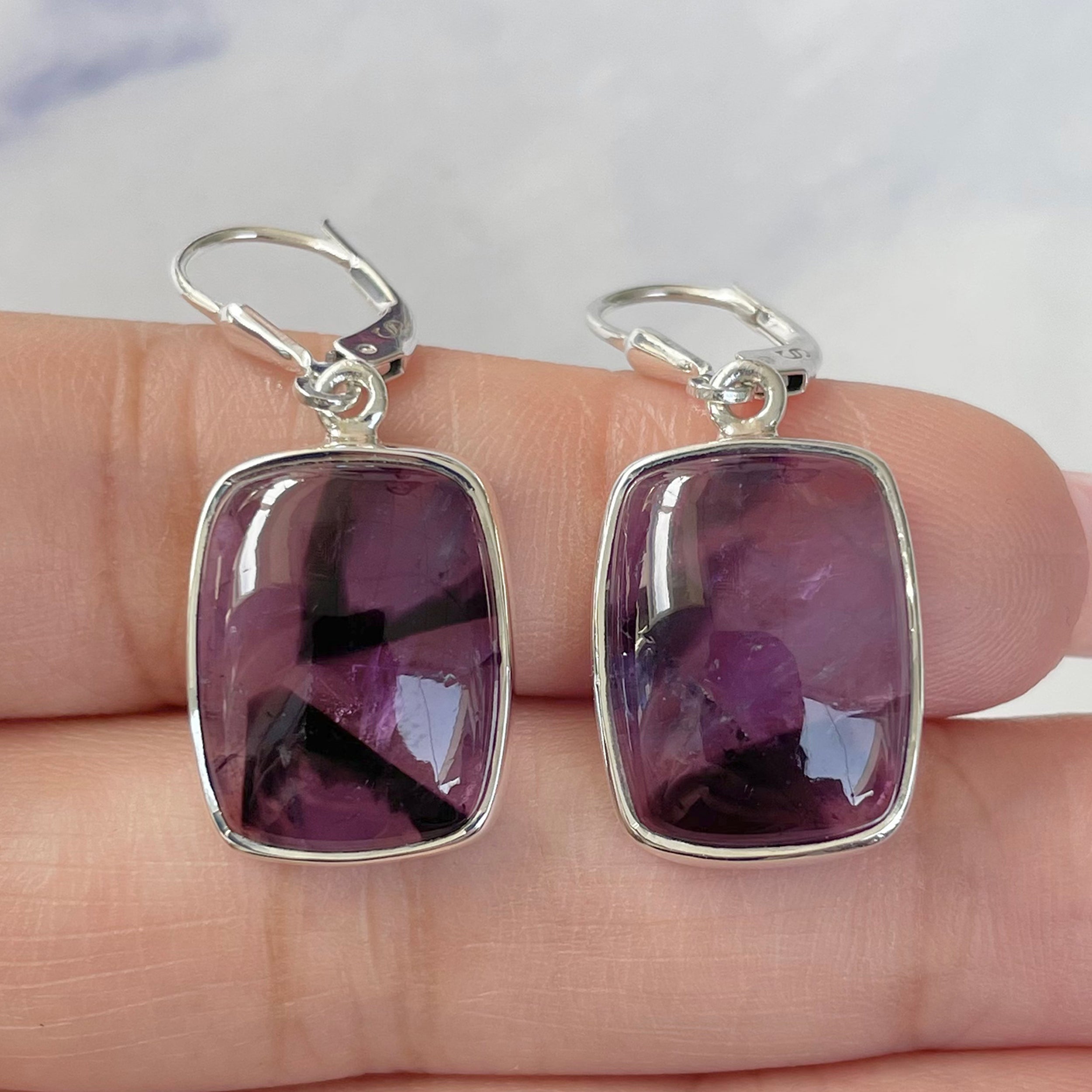 Star Amethyst Earring-(STA-E-7.)