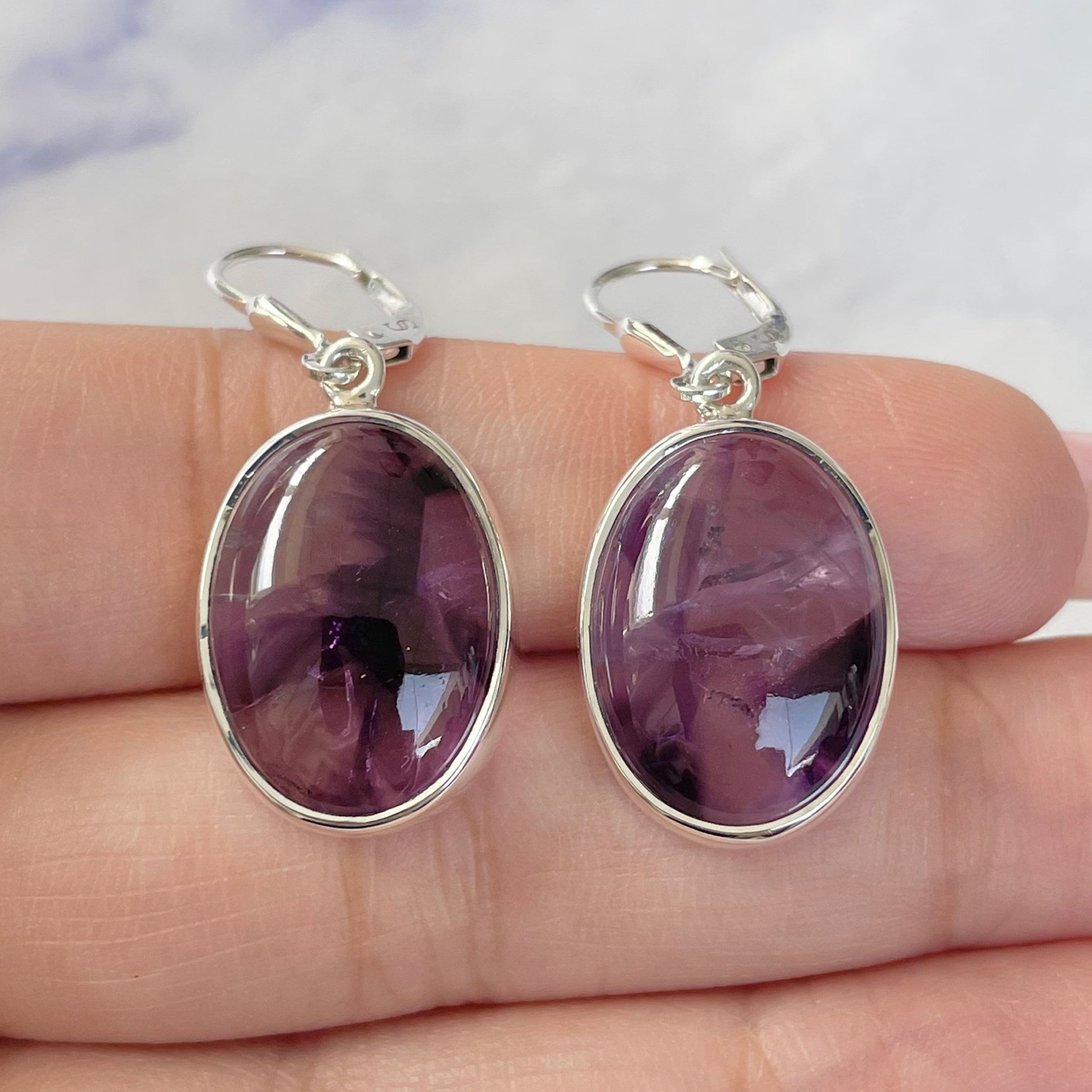 Star Amethyst Earring-(STA-E-8.)