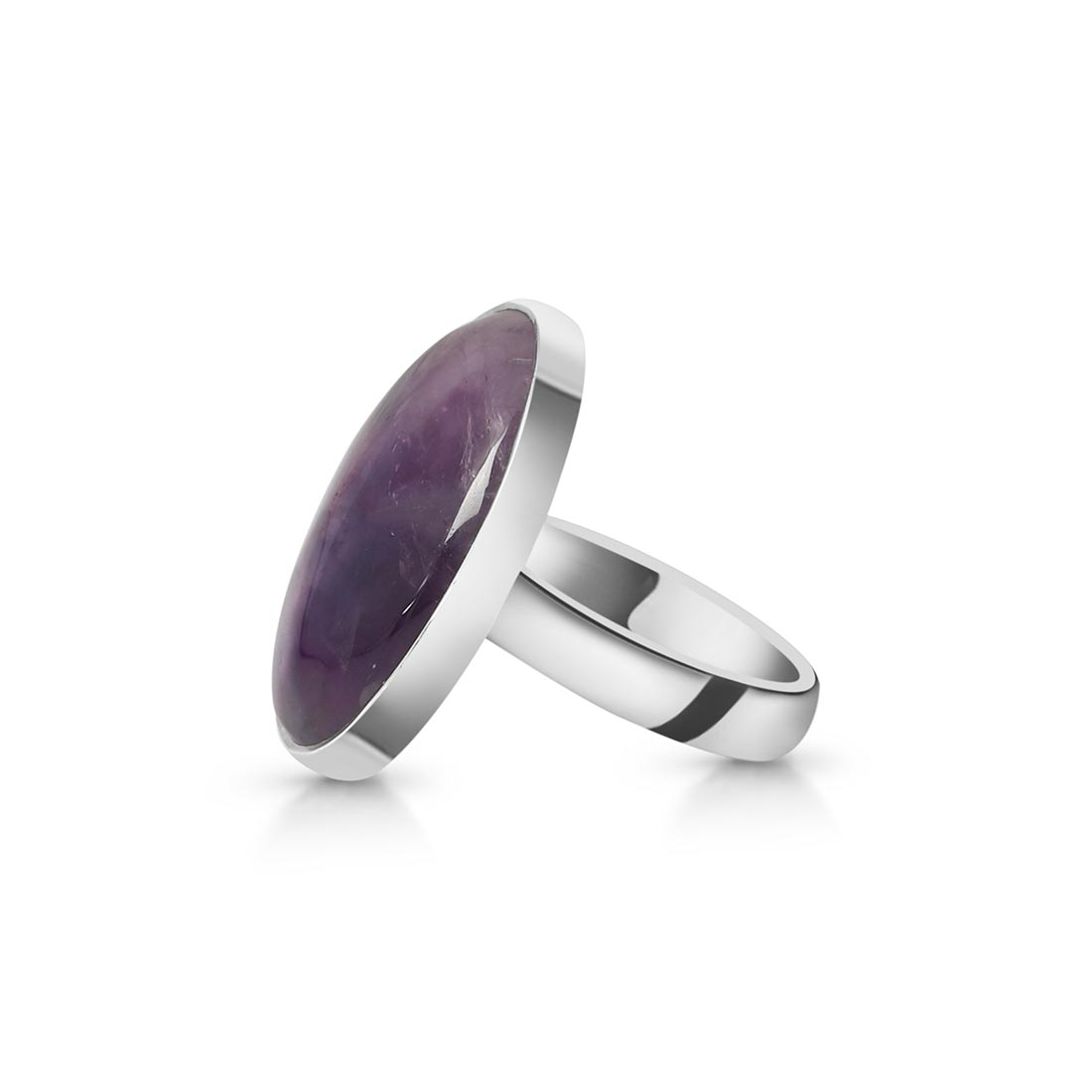 Star Amethyst Adjustable Ring-(STA-R-13.)