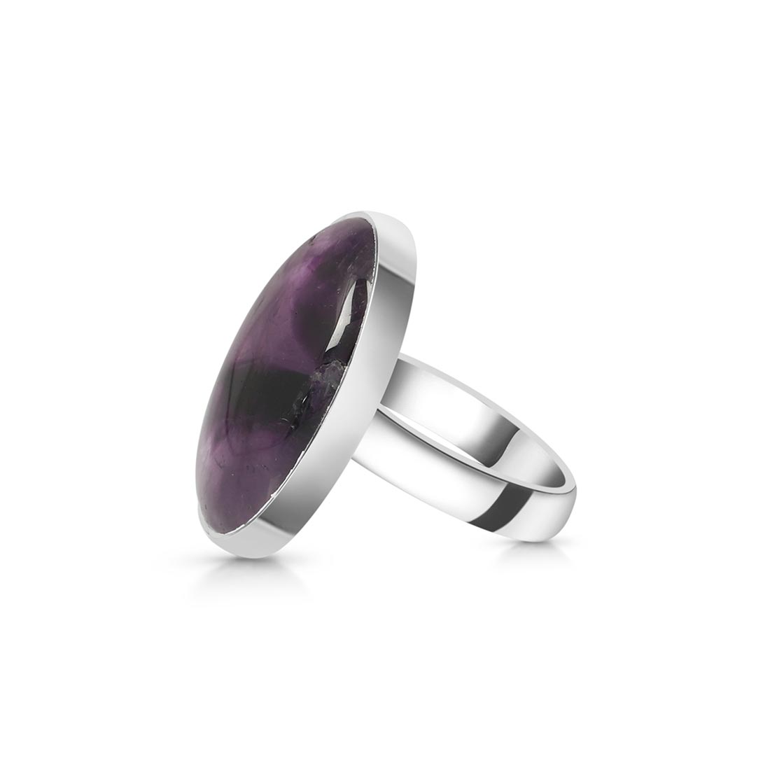 Star Amethyst Adjustable Ring-(STA-R-15.)