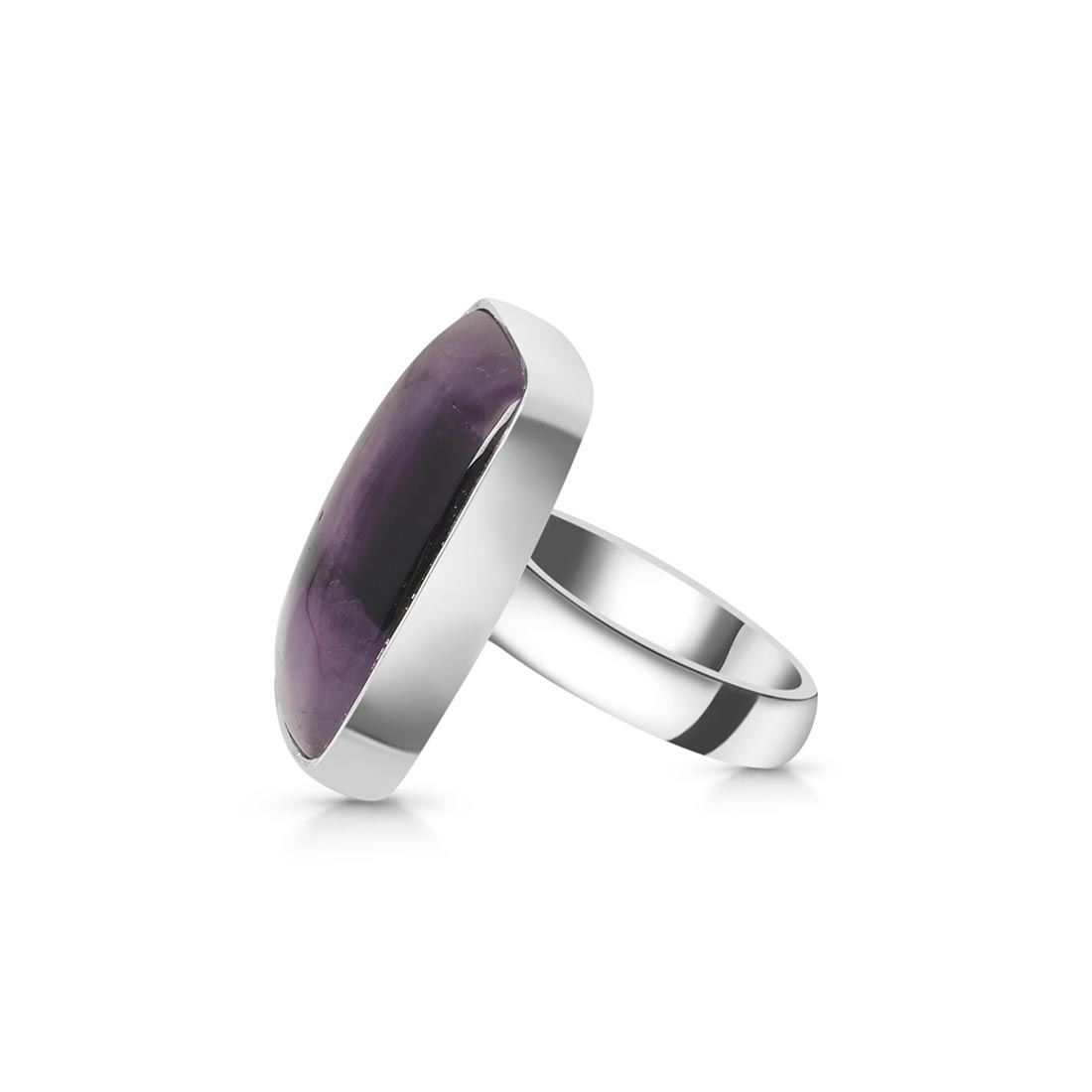Star Amethyst Adjustable Ring-(STA-R-16.)
