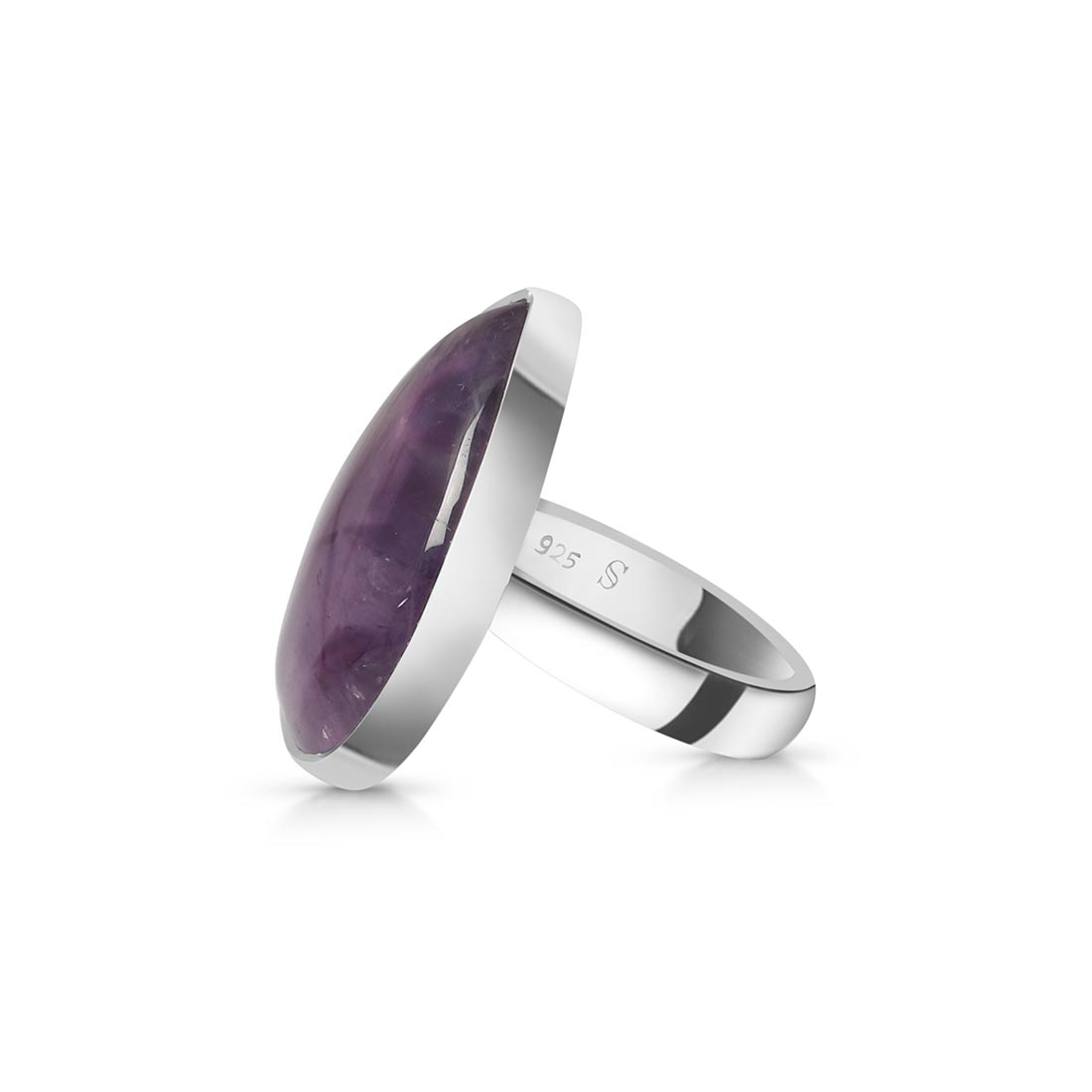 Star Amethyst Adjustable Ring-(STA-R-17.)