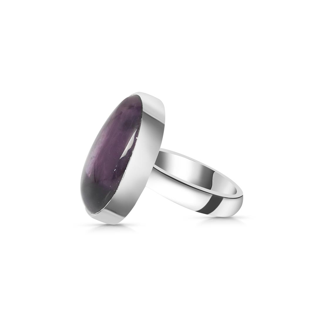 Star Amethyst Adjustable Ring-(STA-R-18.)