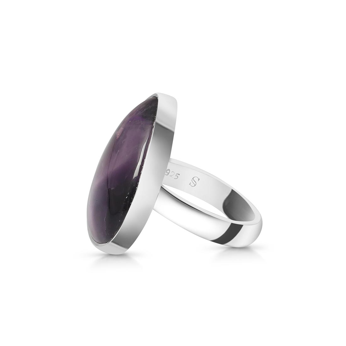 Star Amethyst Adjustable Ring-(STA-R-21.)