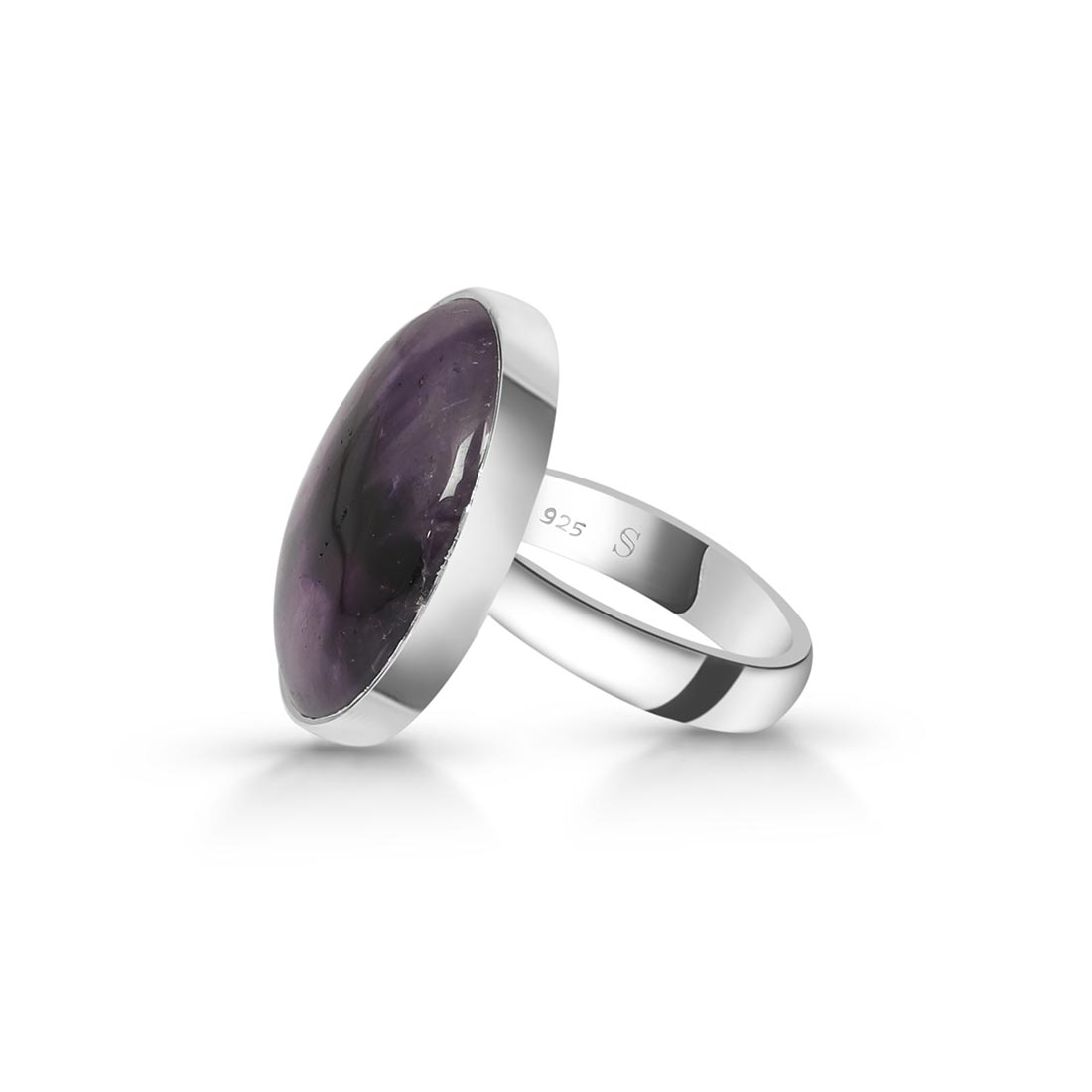 Star Amethyst Adjustable Ring-(STA-R-28.)