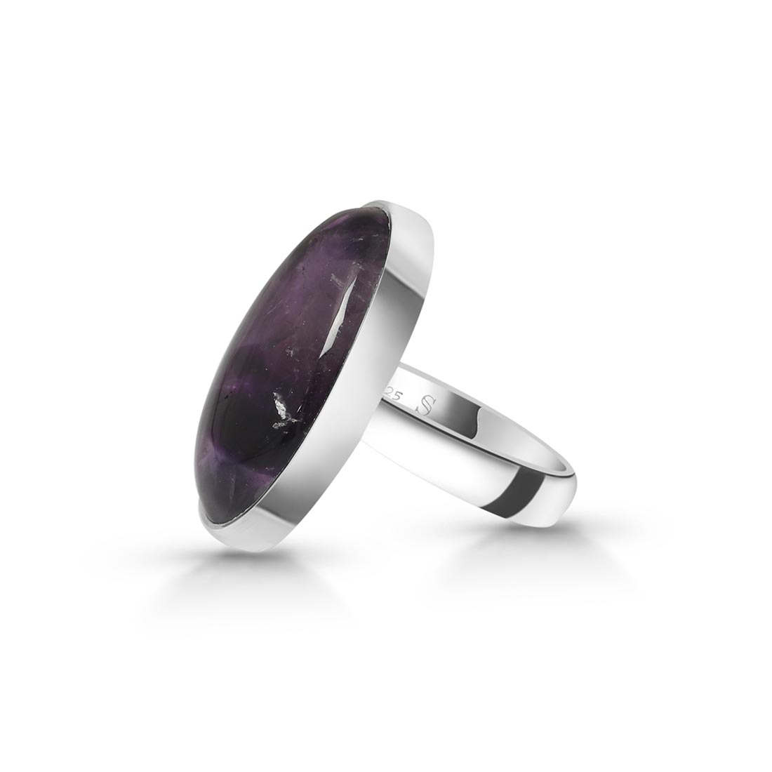 Star Amethyst Adjustable Ring-(STA-R-29.)