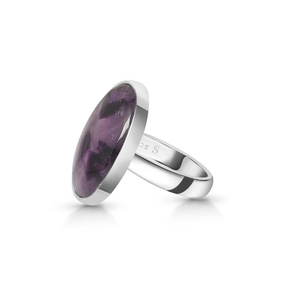 Star Amethyst Adjustable Ring-(STA-R-3.)