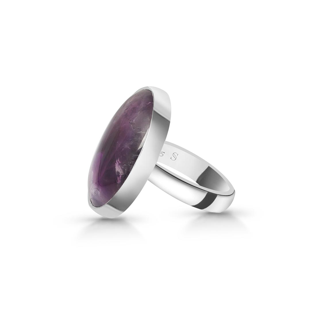 Star Amethyst Adjustable Ring-(STA-R-5.)