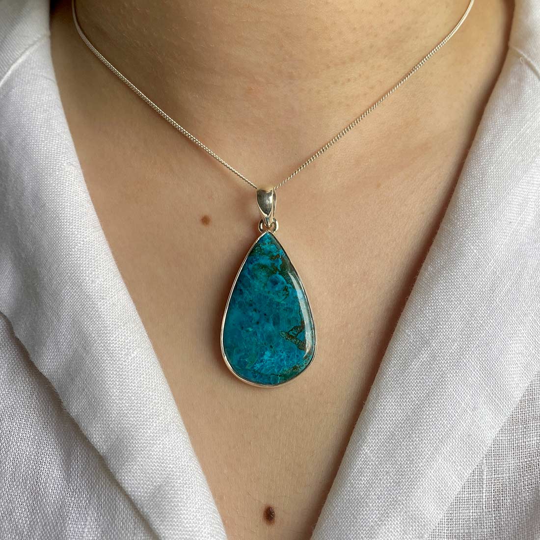 Shattuckite Pendant-(STK-P-2.)