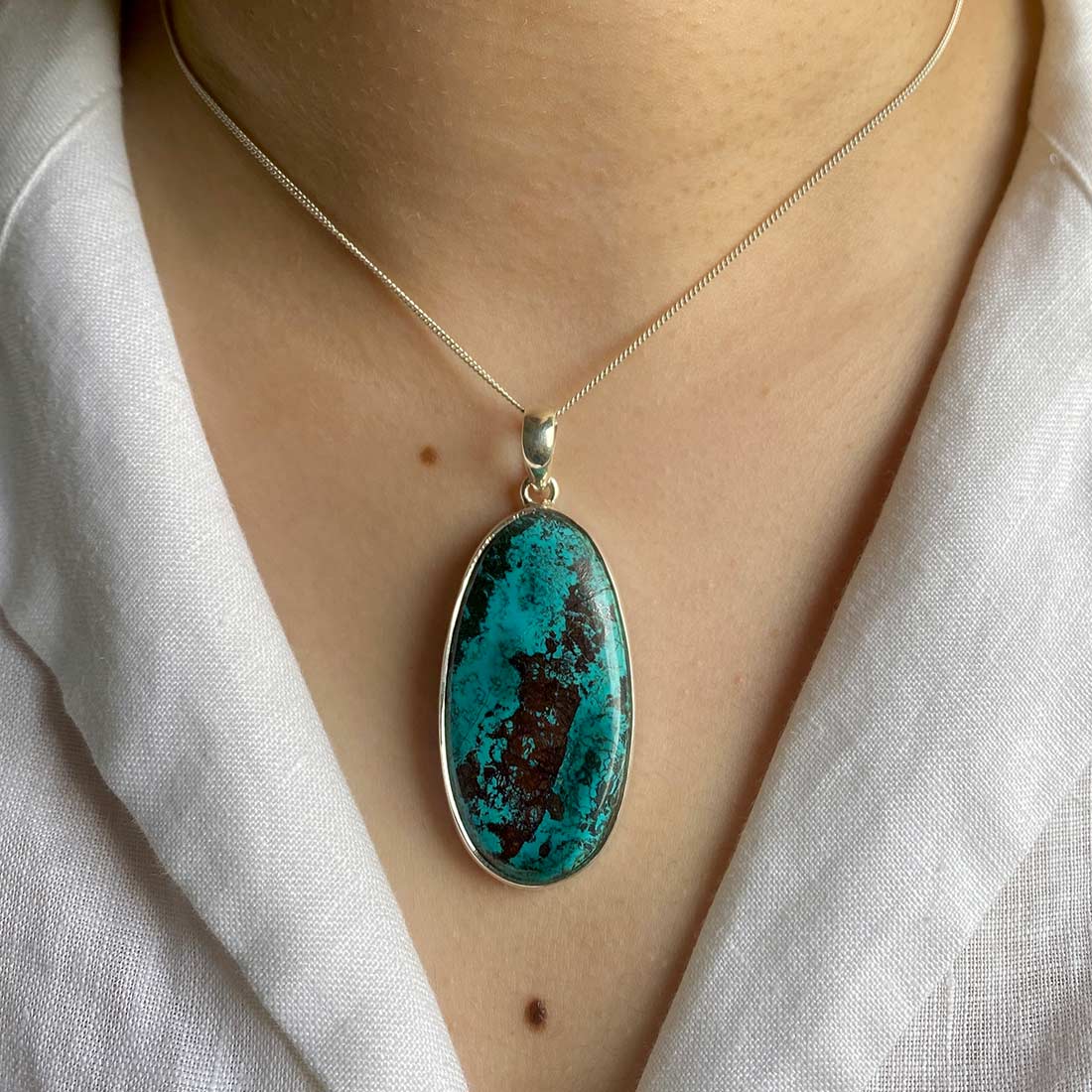 Shattuckite Pendant-(STK-P-22.)