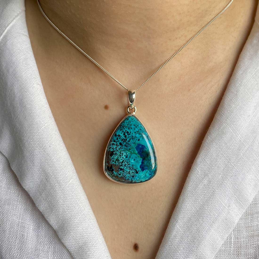 Shattuckite Pendant-(STK-P-27.)