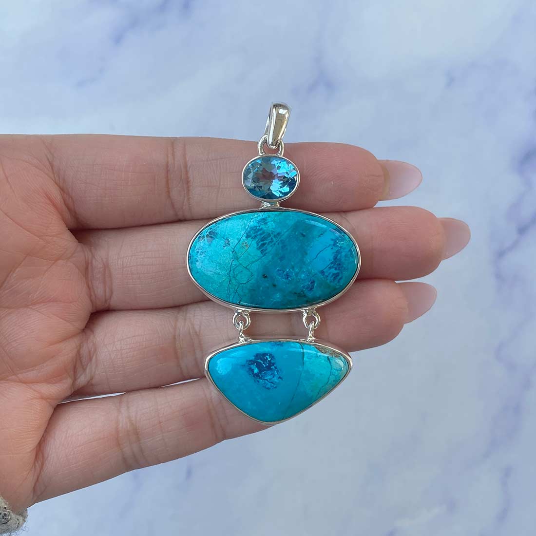 Shattuckite Pendant-(STK-P-31.)