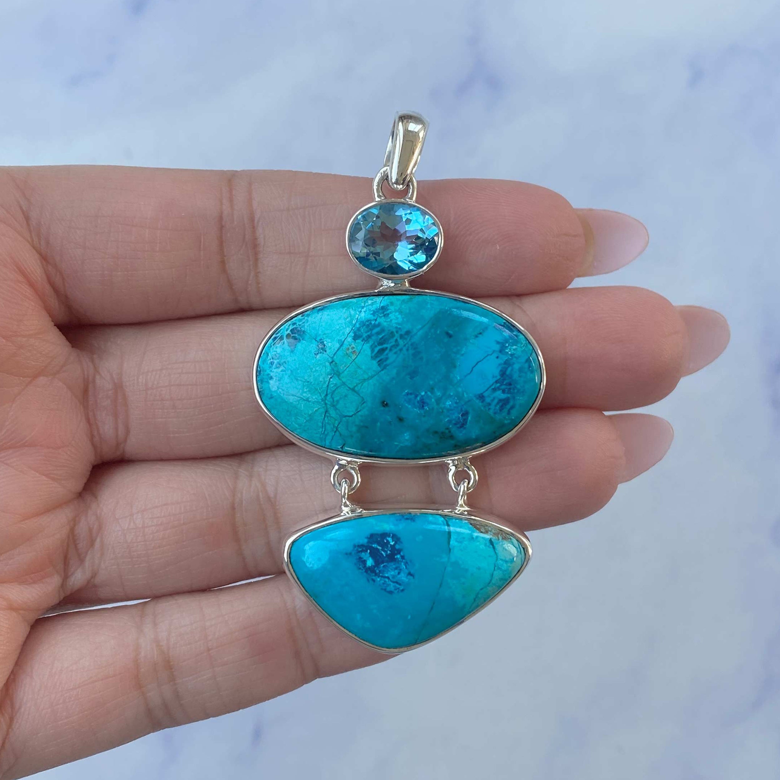 Shattuckite Pendant-(STK-P-31.)