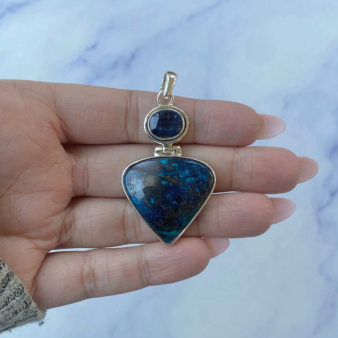 Shattuckite Pendant-(STK-P-36.)