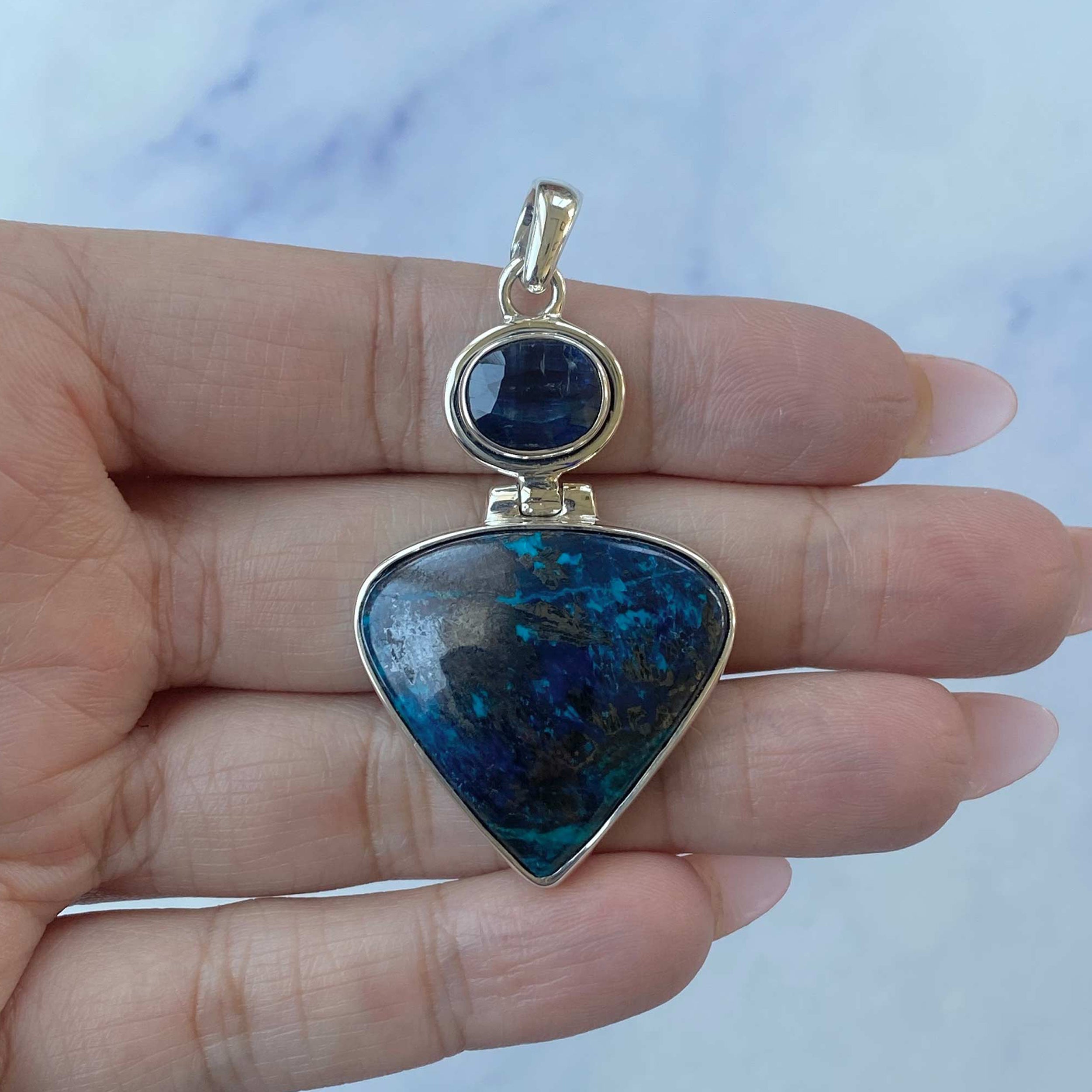 Shattuckite Pendant-(STK-P-36.)