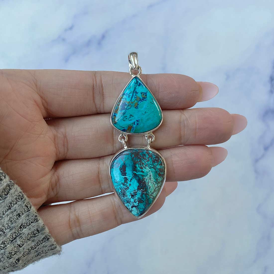 Shattuckite Pendant-(STK-P-37.)