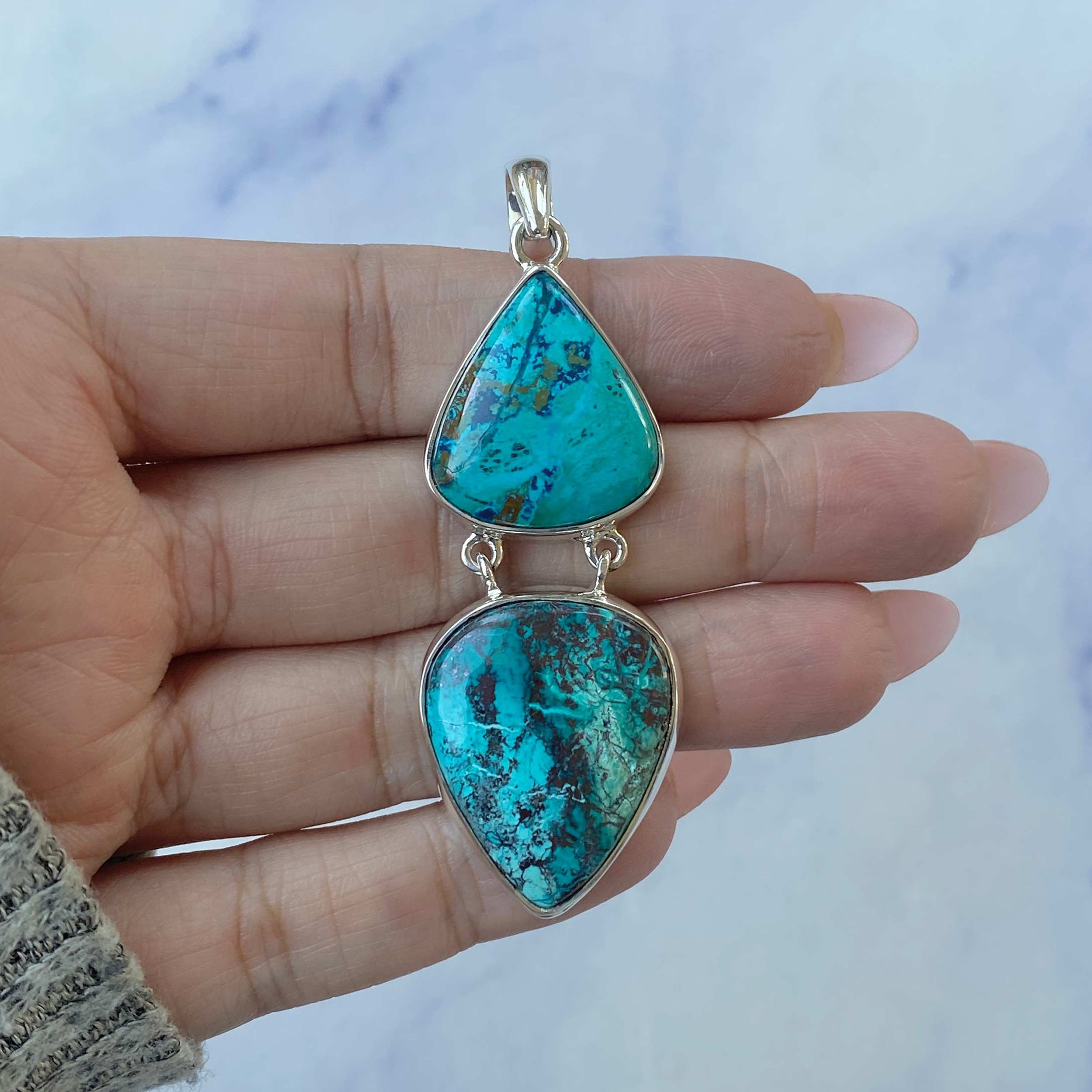 Shattuckite Pendant-(STK-P-37.)