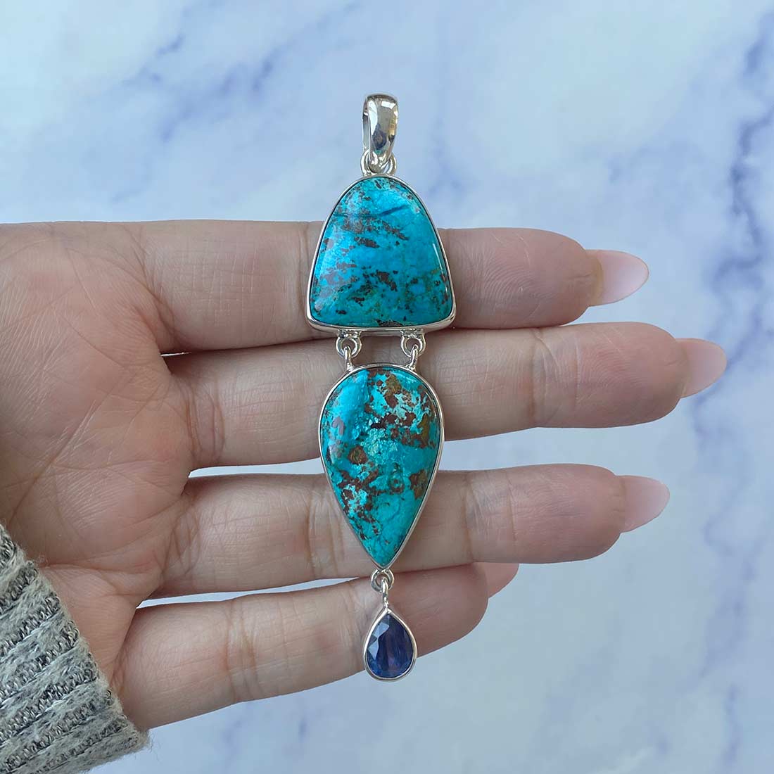 Shattuckite Pendant-(STK-P-38.)