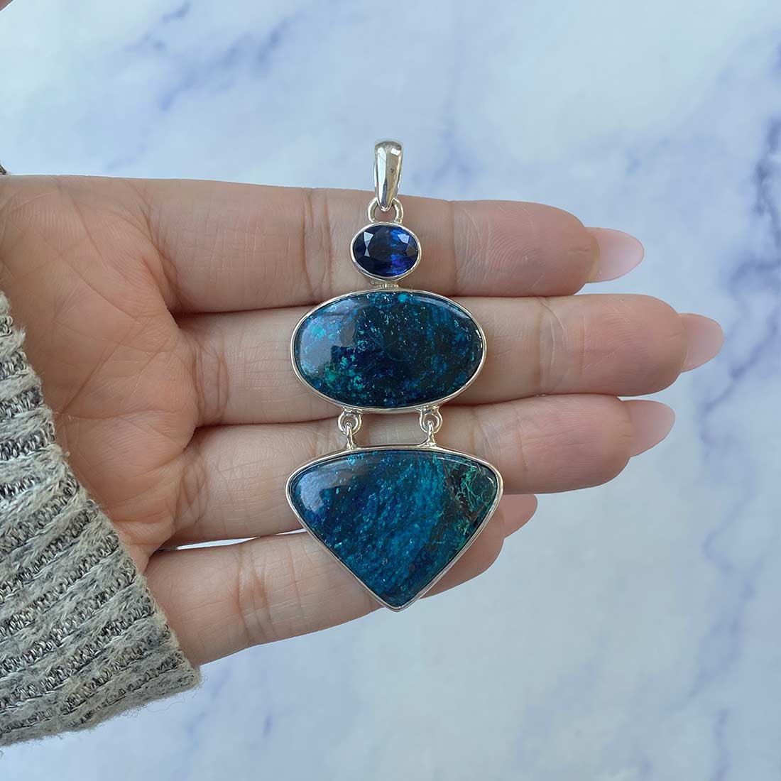 Shattuckite Pendant-(STK-P-43.)