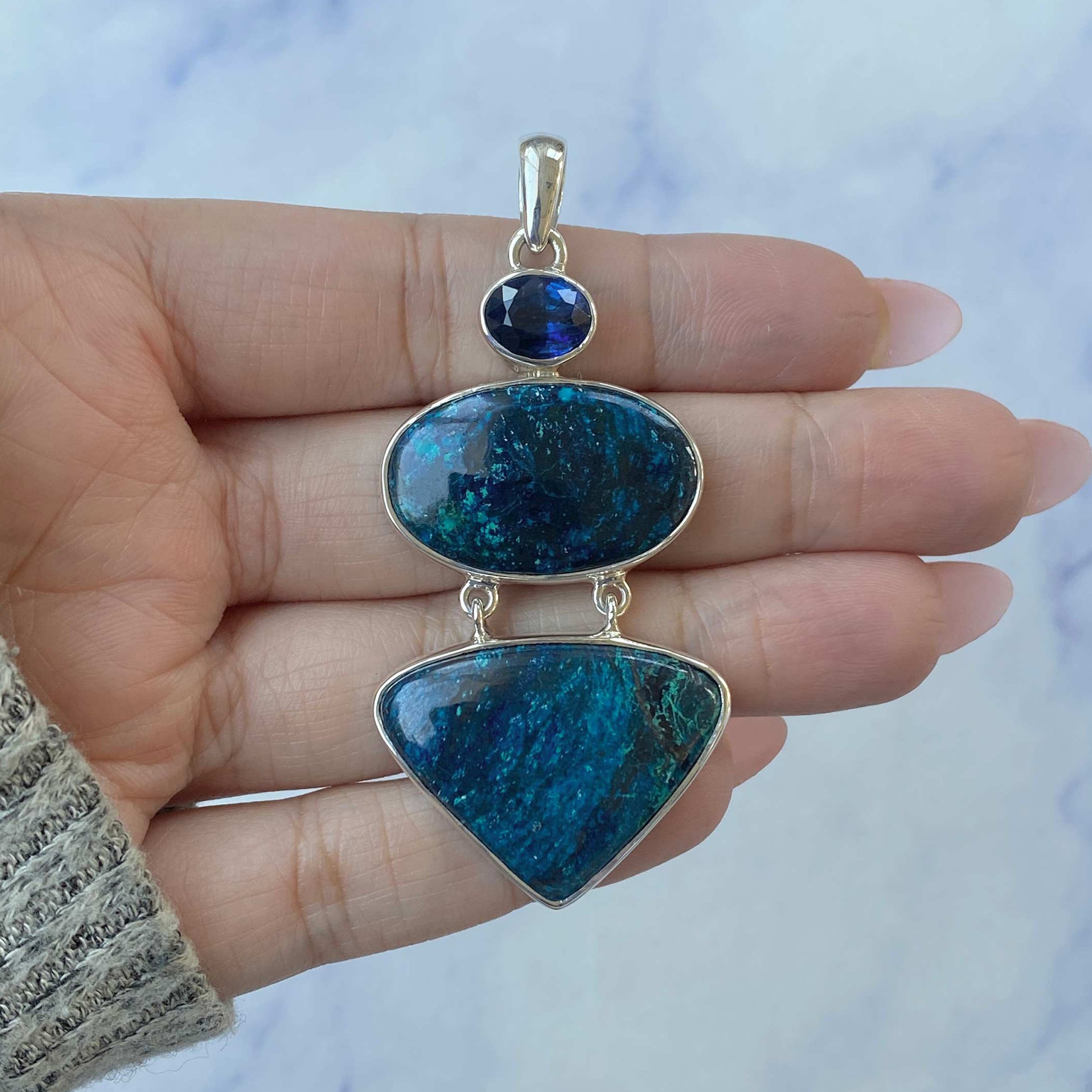 Shattuckite Pendant-(STK-P-43.)