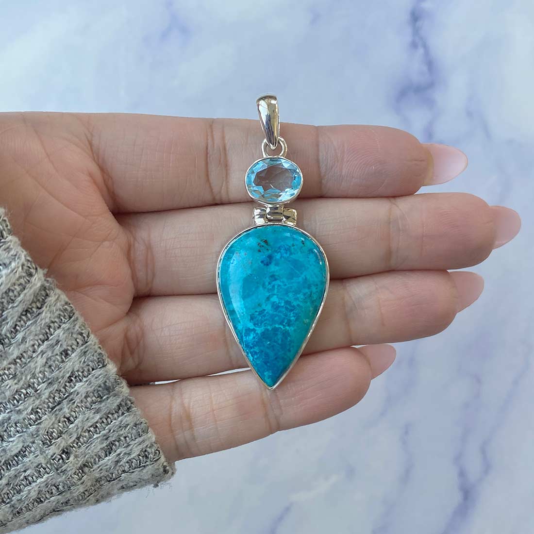 Shattuckite Pendant-(STK-P-48.)